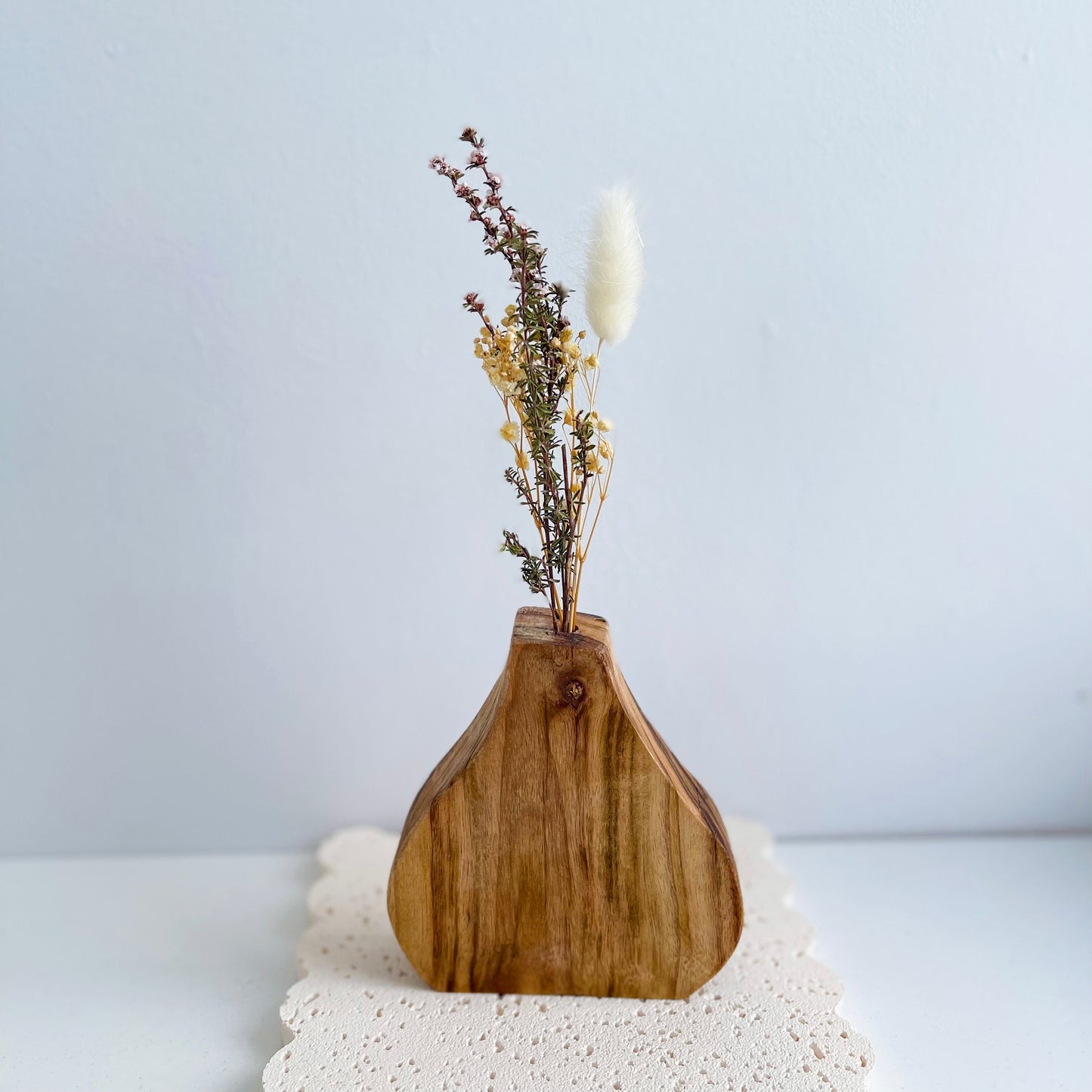Personalised Engraved Wooden Vase for Mothers Day Gift | Presents from Kids