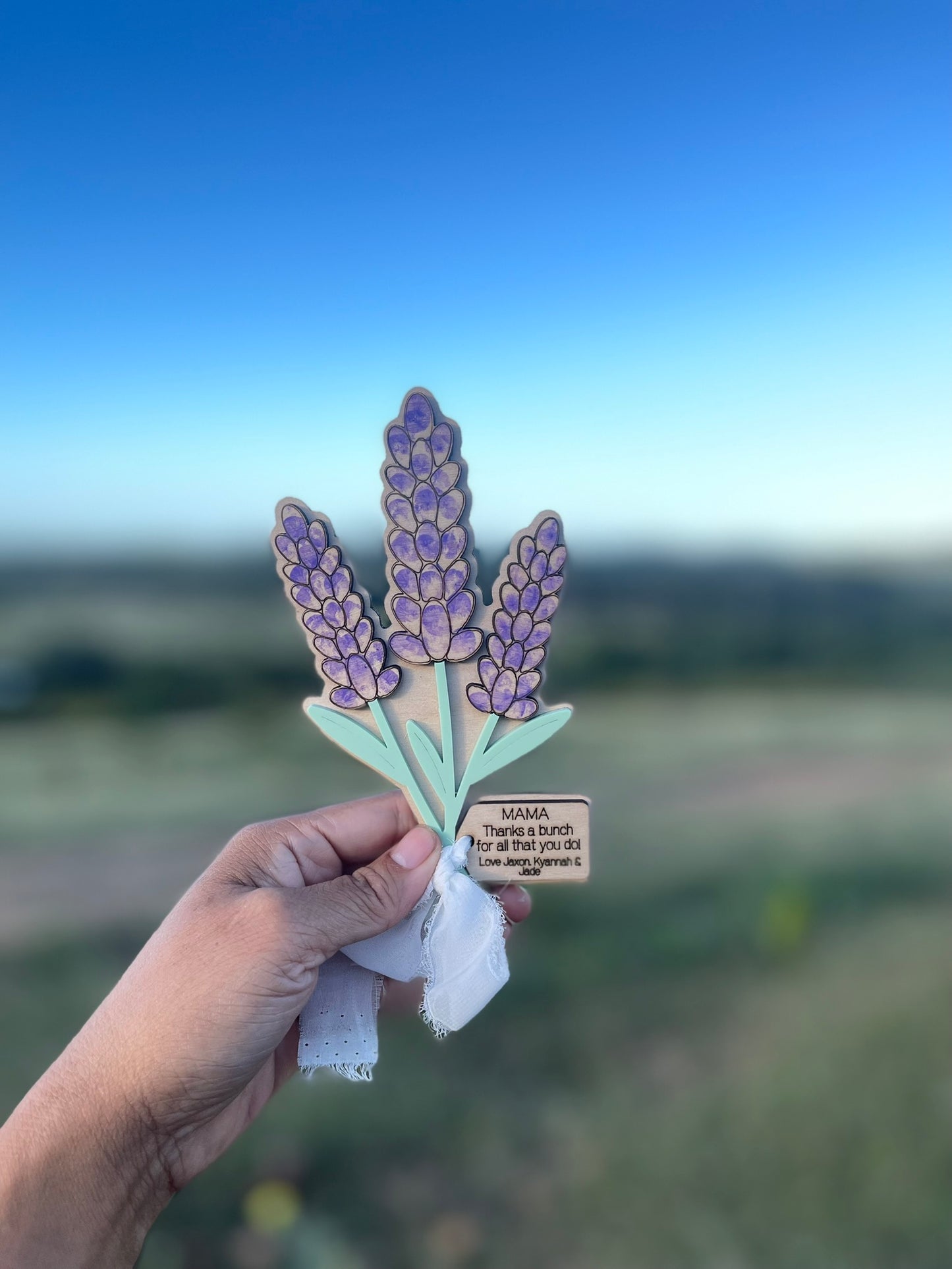 Personalised Fingerprint Flower Magnet