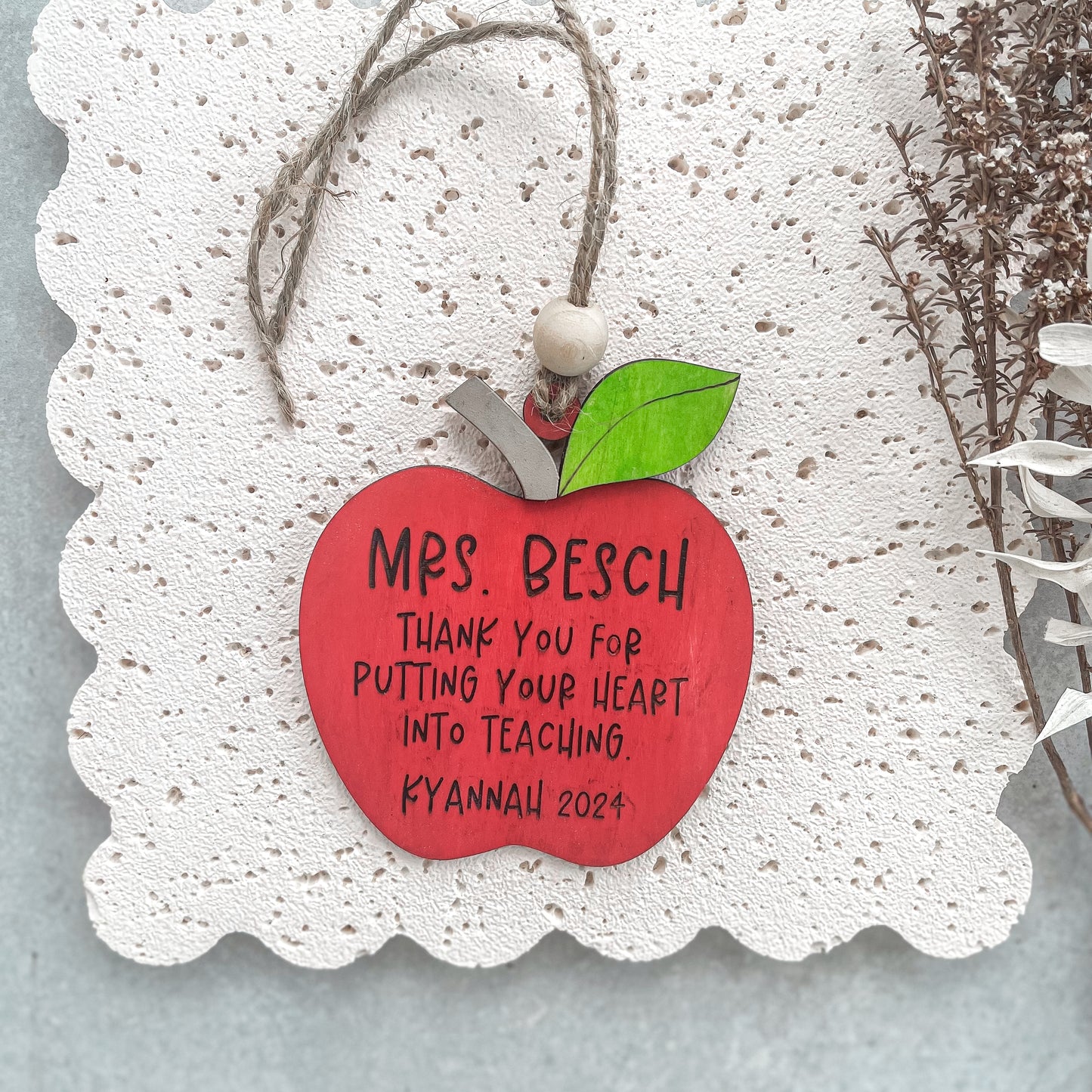 Personalised Teacher Ornament |Thank you Gift for Teacher | Teachers Gift