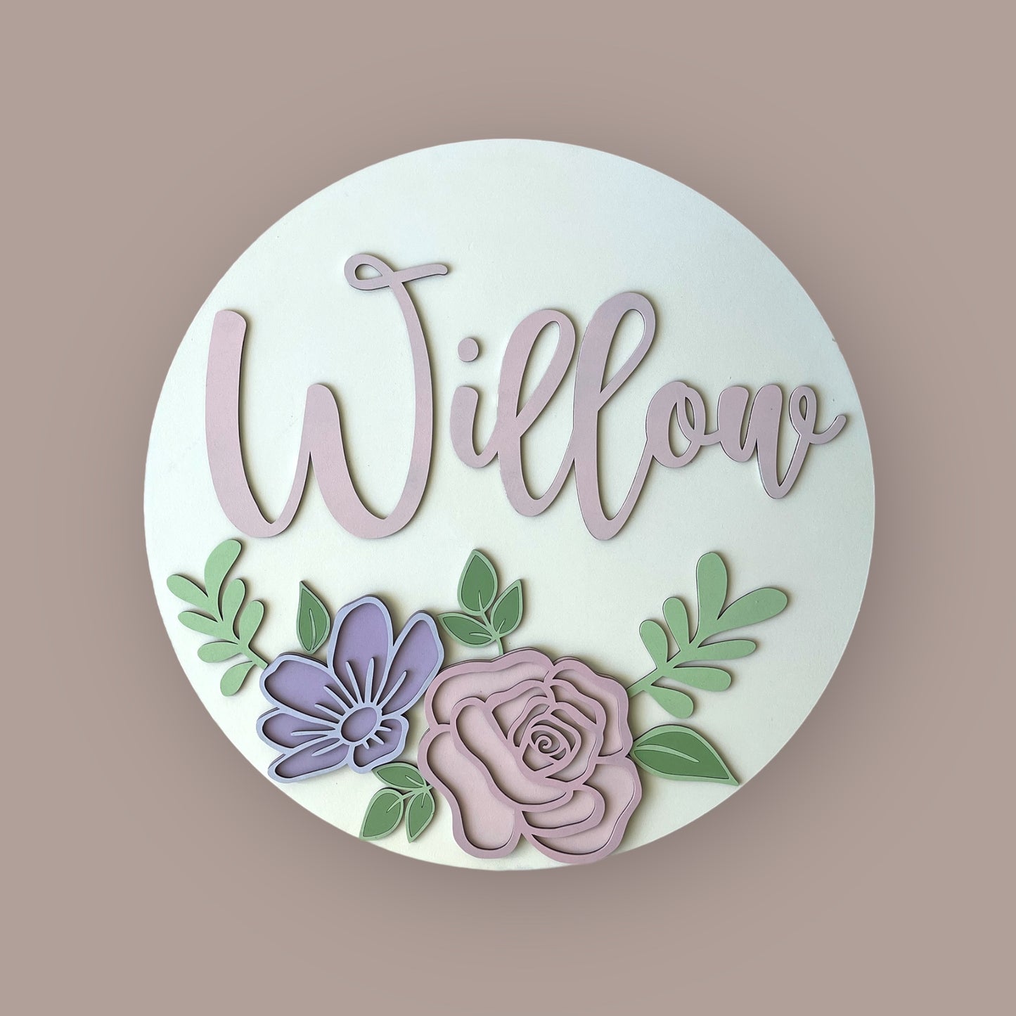 Birth announcement plaque