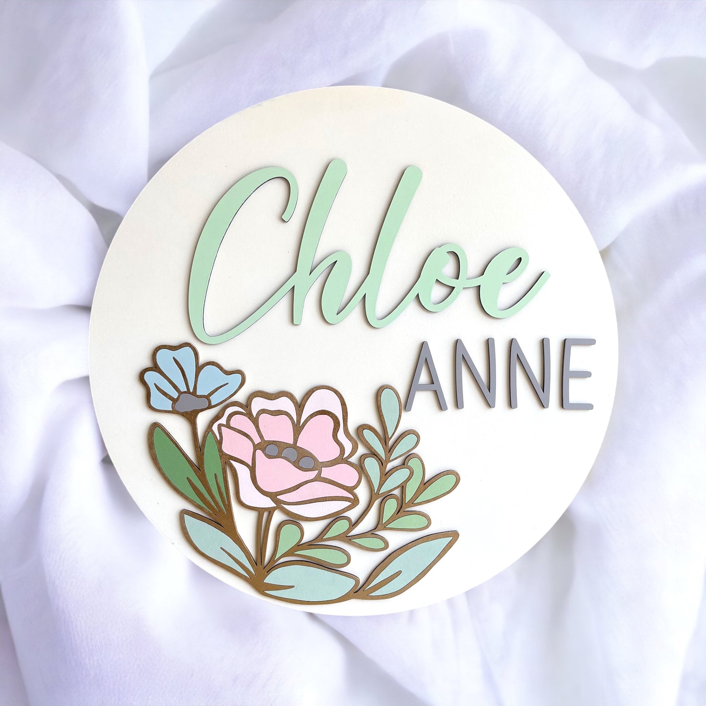 floral nursery decor for girls