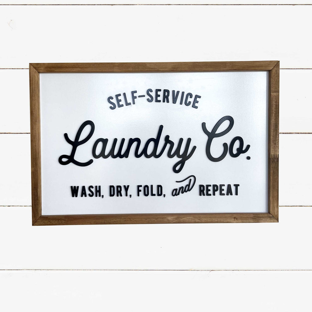 Laundry Wood Sign Handmade in Australia 