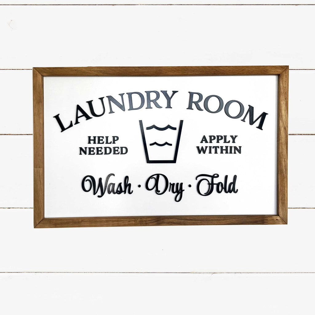 Laundry Room Wood Sign 
