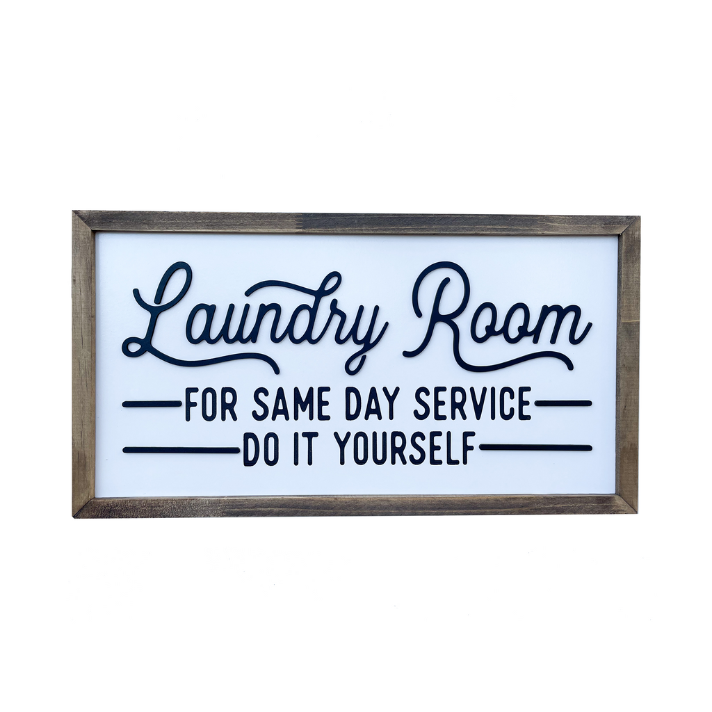 Farmhouse Laundry Wood Signs