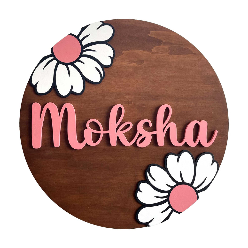 Personalised Nursery Name Sign for Girls