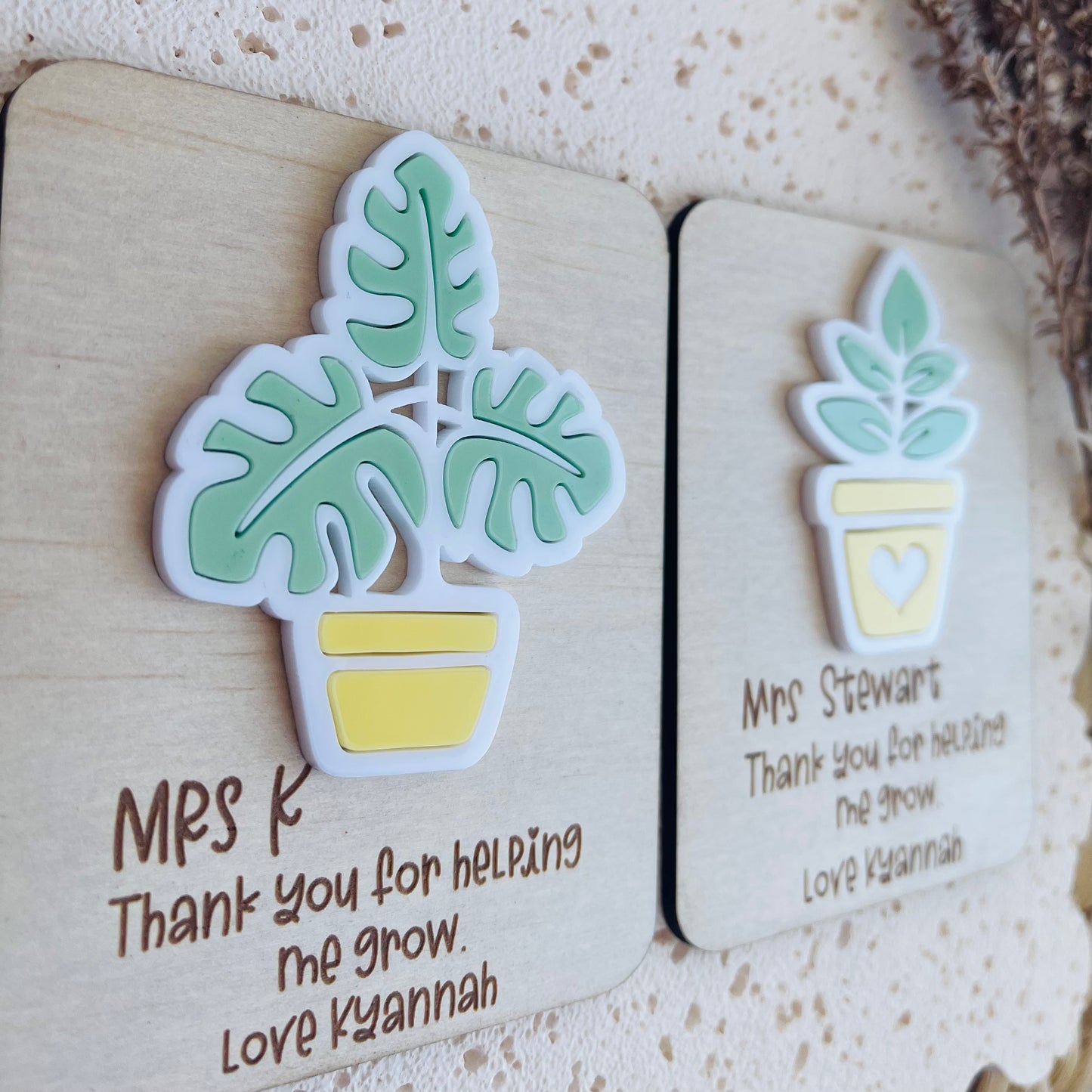 Fridge Magnet Thank you Gift for Teachers | Personalised End of Year Gift |