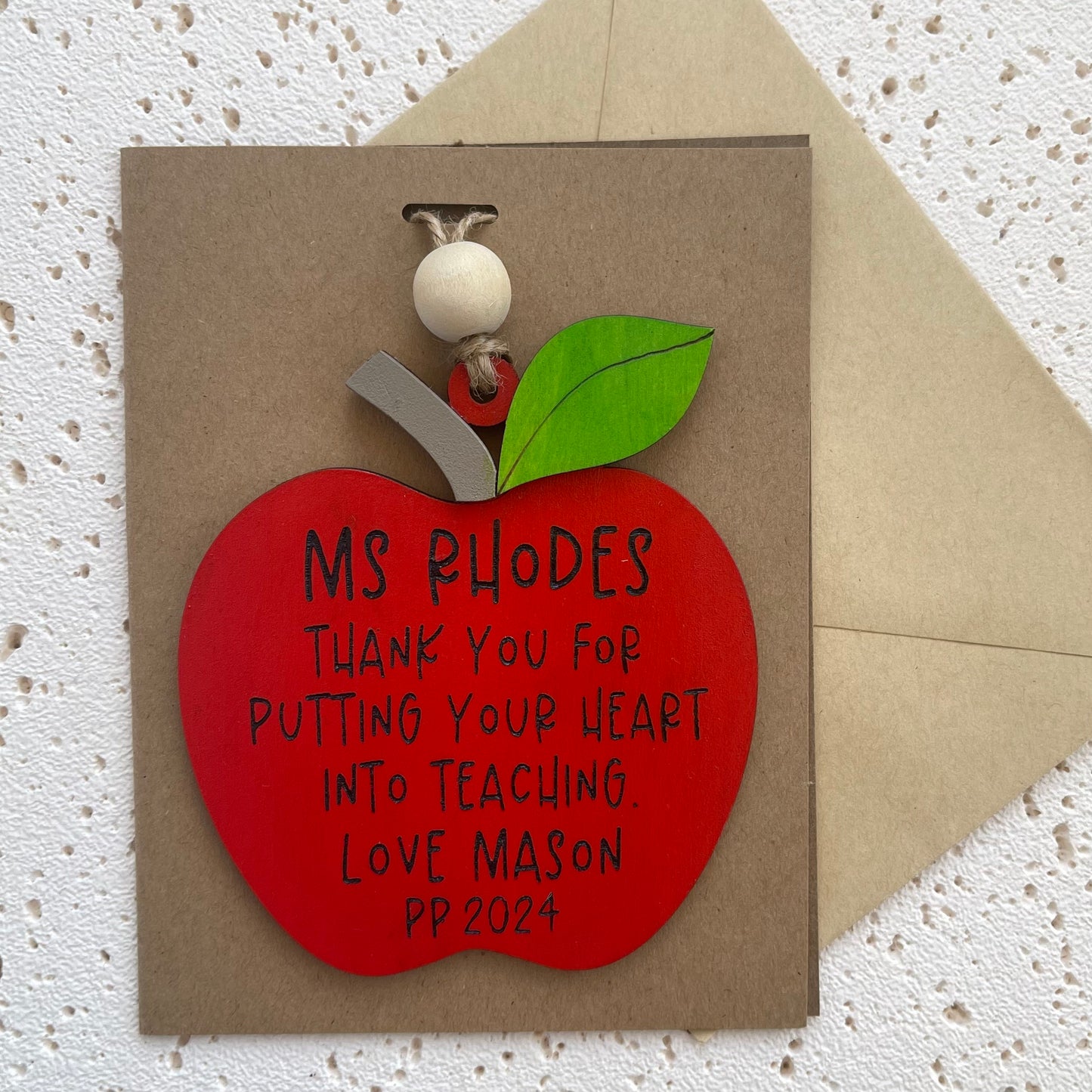 Personalised Teacher Ornament |Thank you Gift for Teacher | Teachers Gift