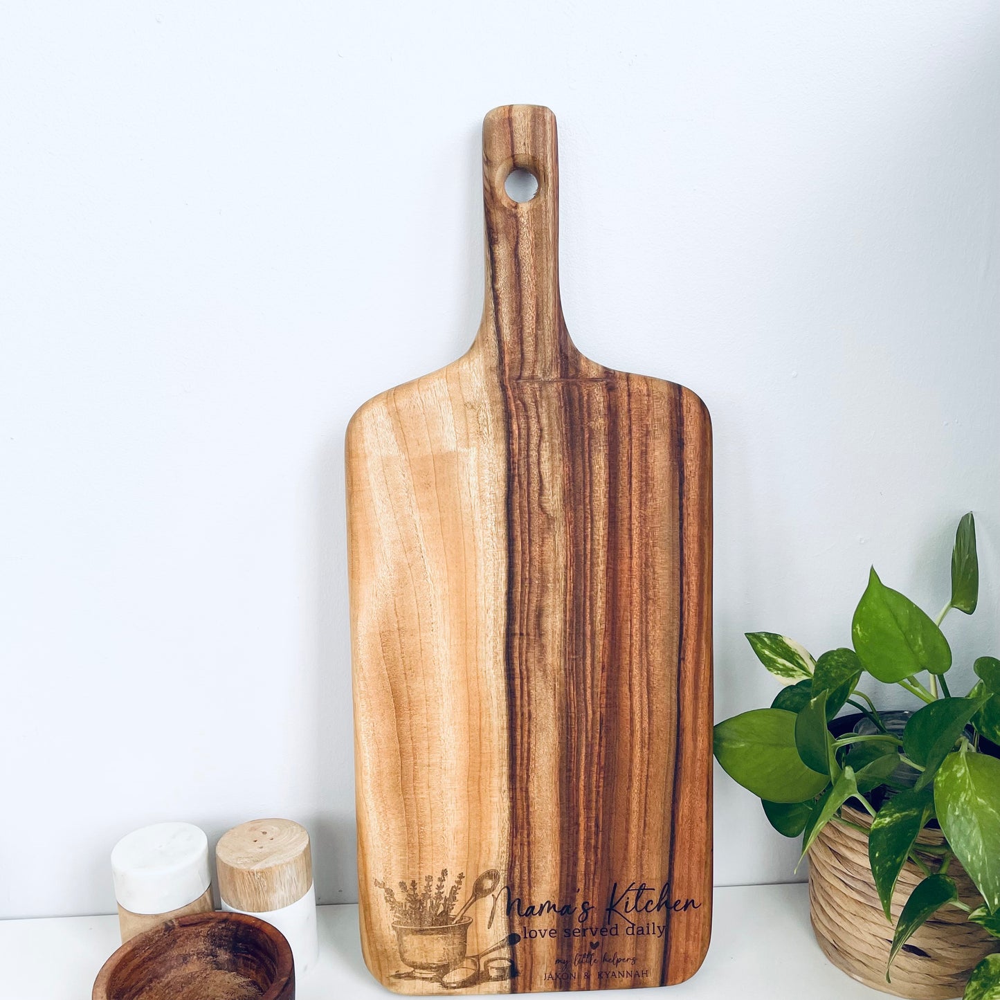 Mothers day gift wooden cutting board