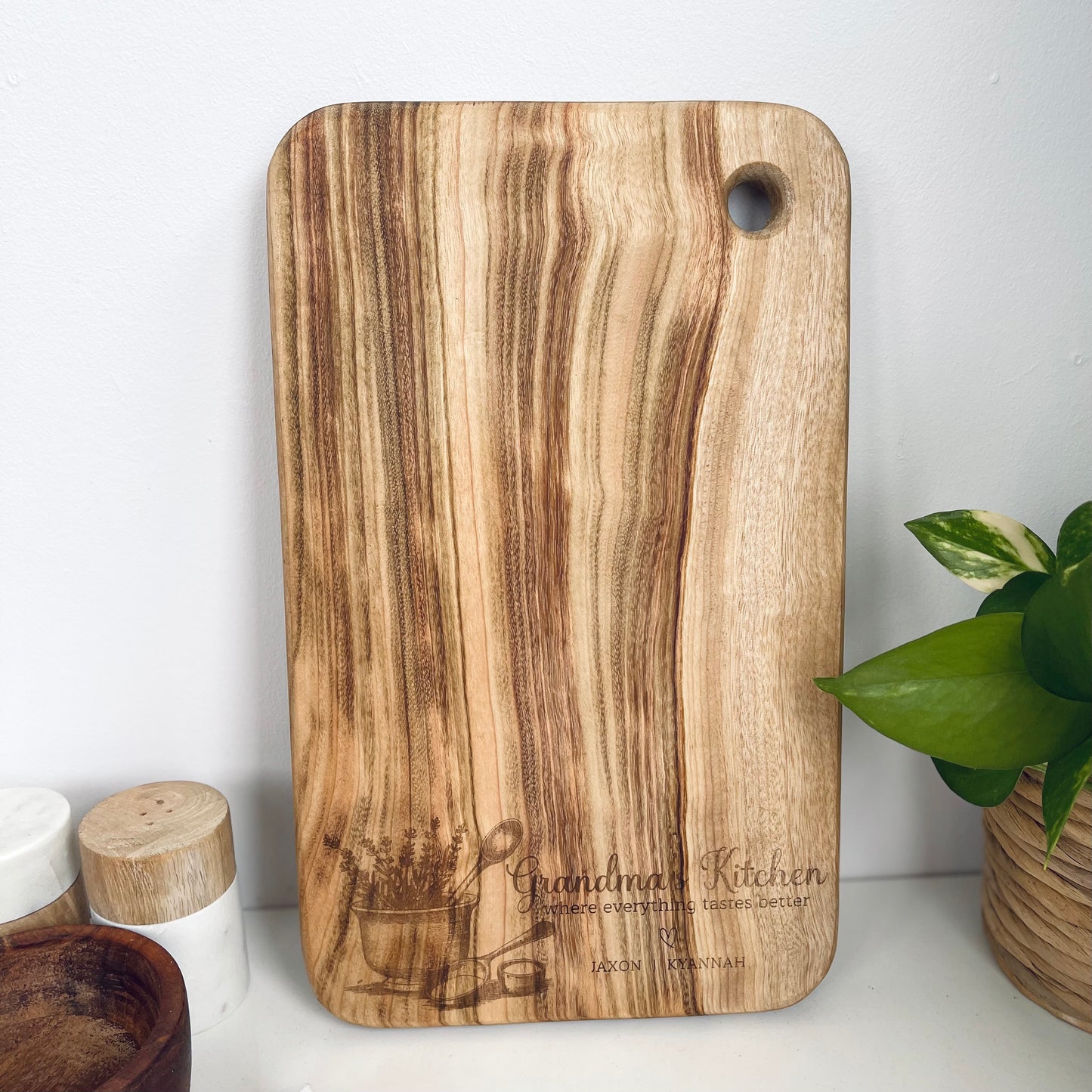 Gift for Grandma wooden cutting board