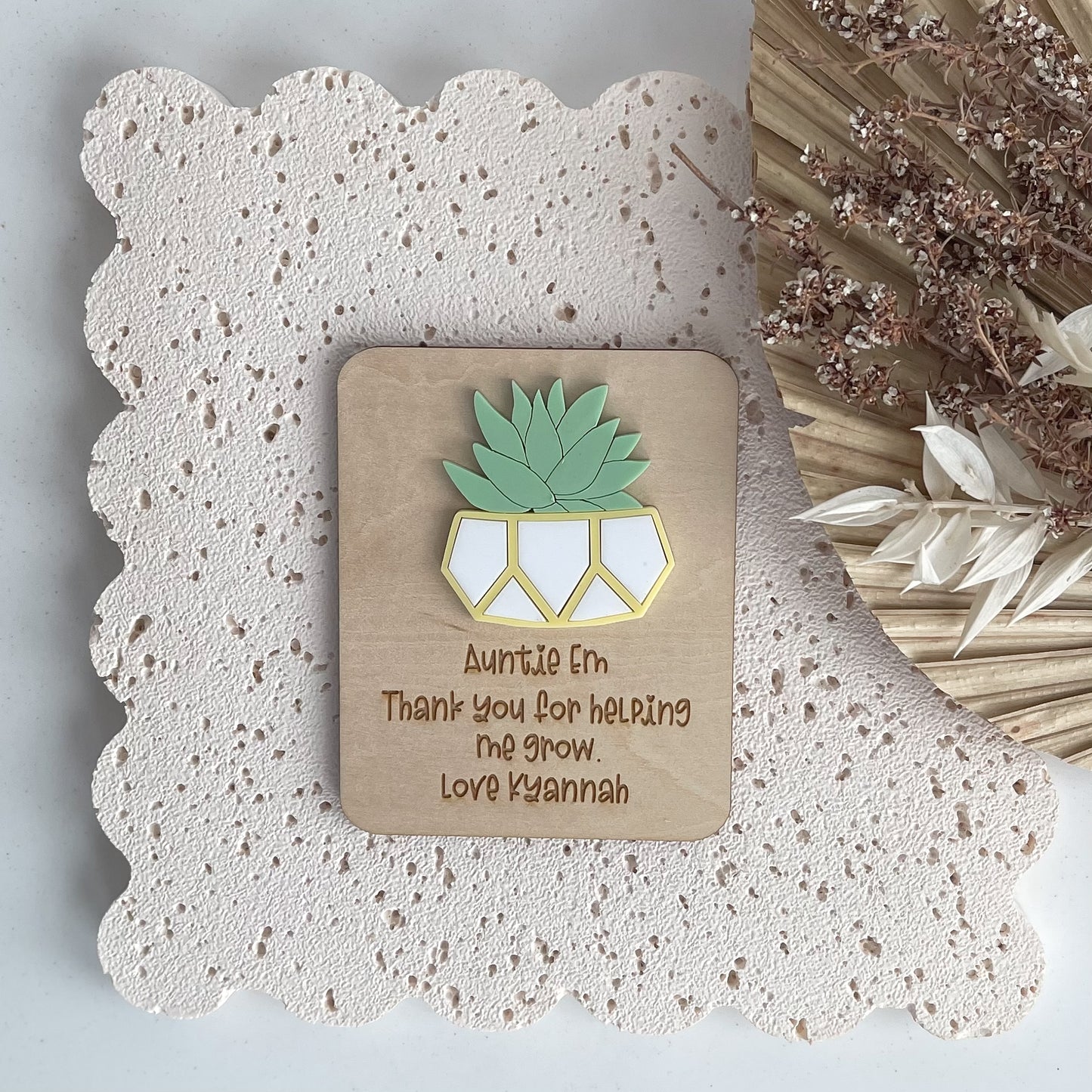 Custom Mothers Day Gift for Auntie | gift for Mothers day Presents from Kids | Fridge Magnet