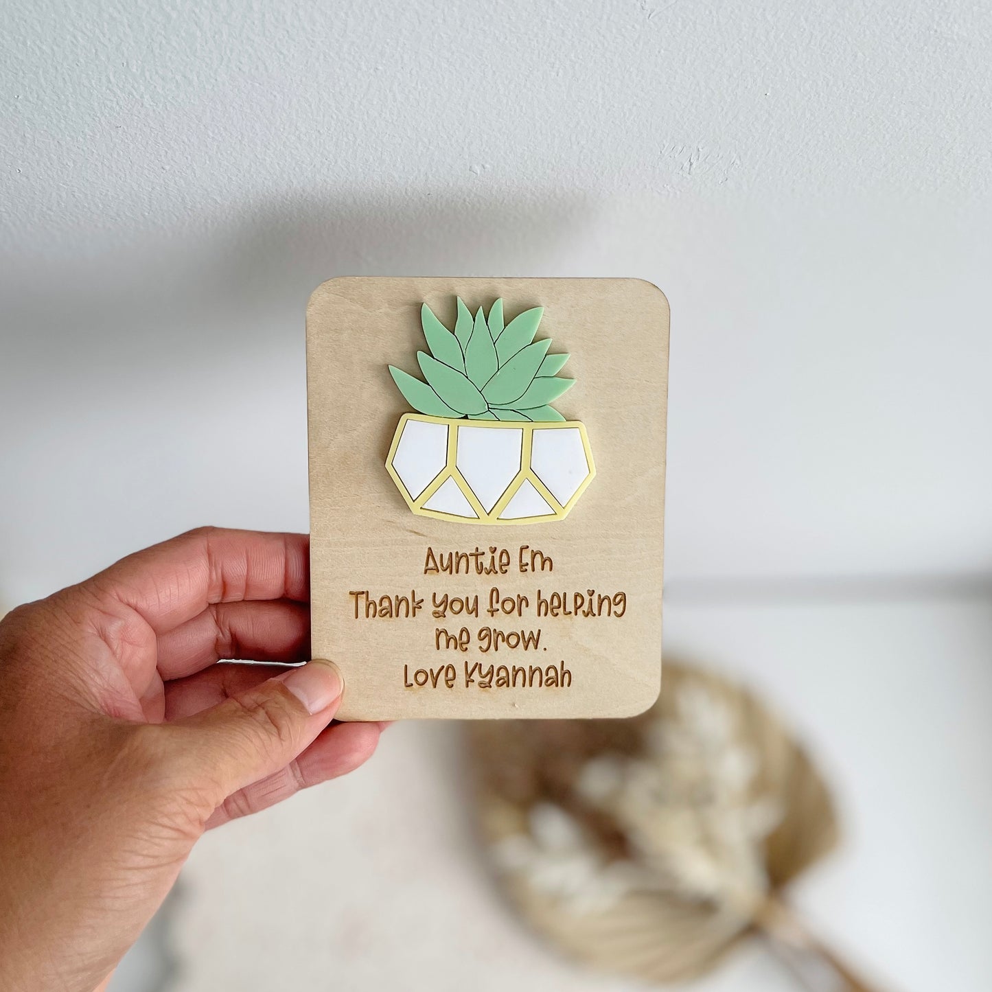 Custom Mothers Day Gift for Auntie | gift for Mothers day Presents from Kids | Fridge Magnet