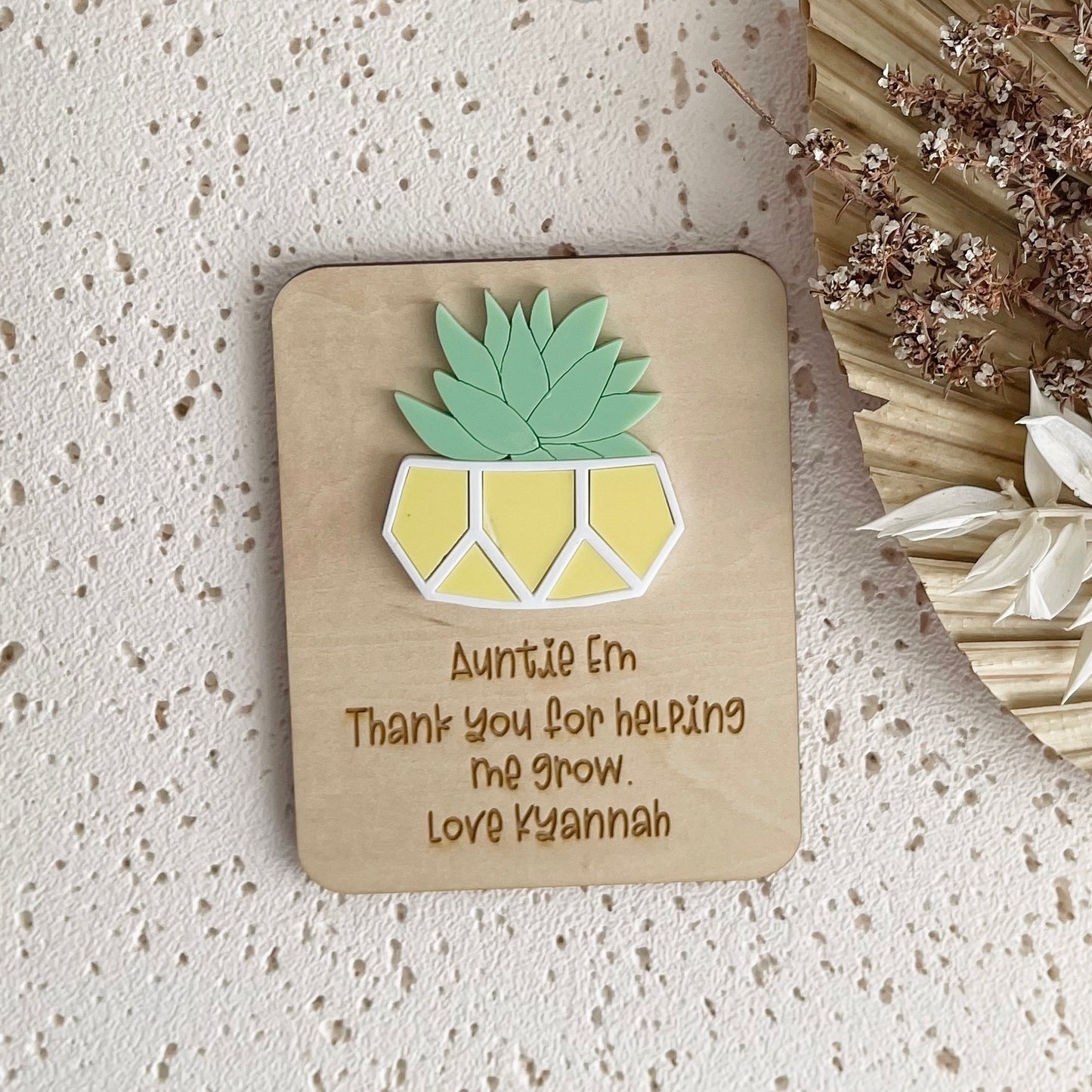 Custom Mothers Day Gift for Auntie | gift for Mothers day Presents from Kids | Fridge Magnet