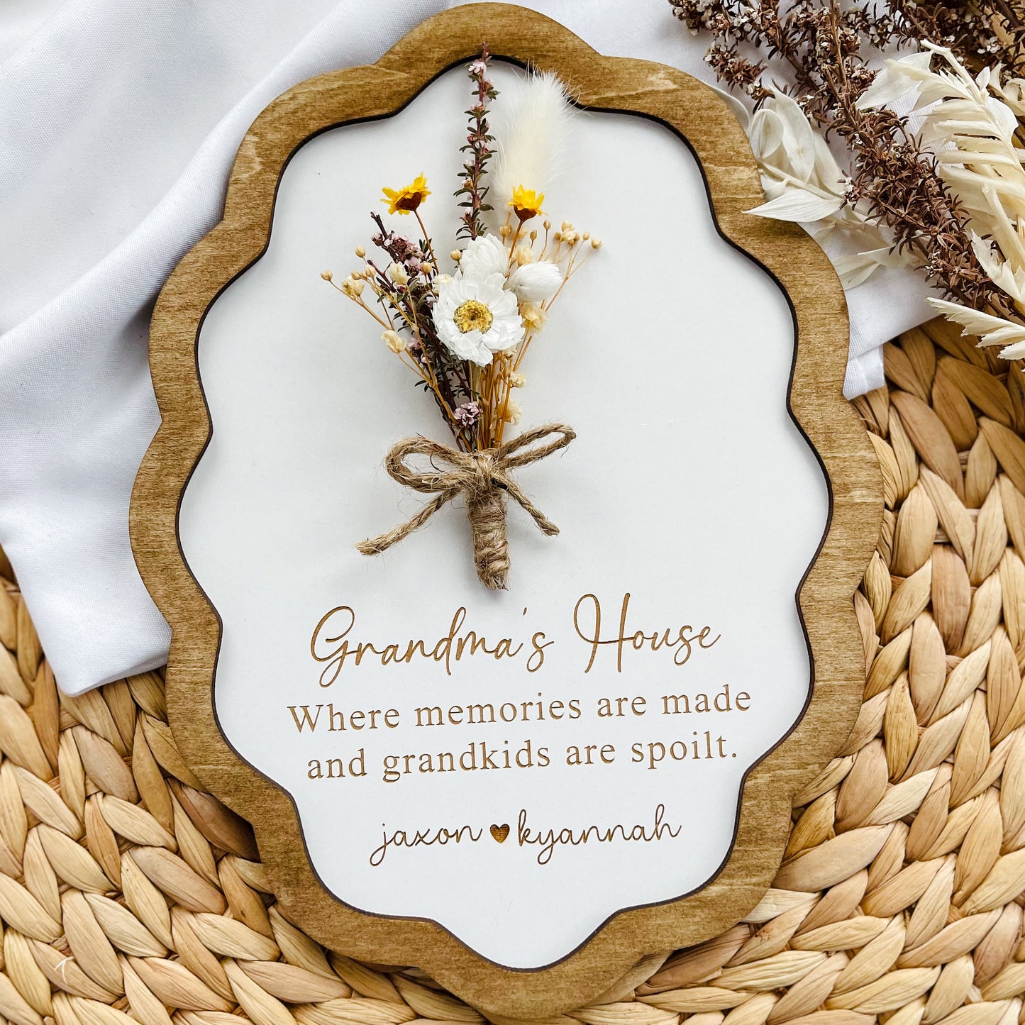 Mother's Day Wood Sign Gift for Grandma, Mothers day Unique Gift for Mum