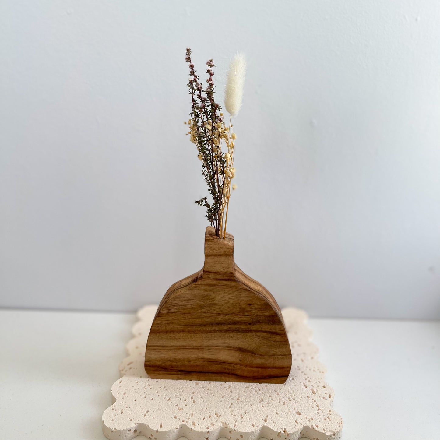 Personalised Engraved Wooden Vase for Mothers Day Gift | Gift for Grandma