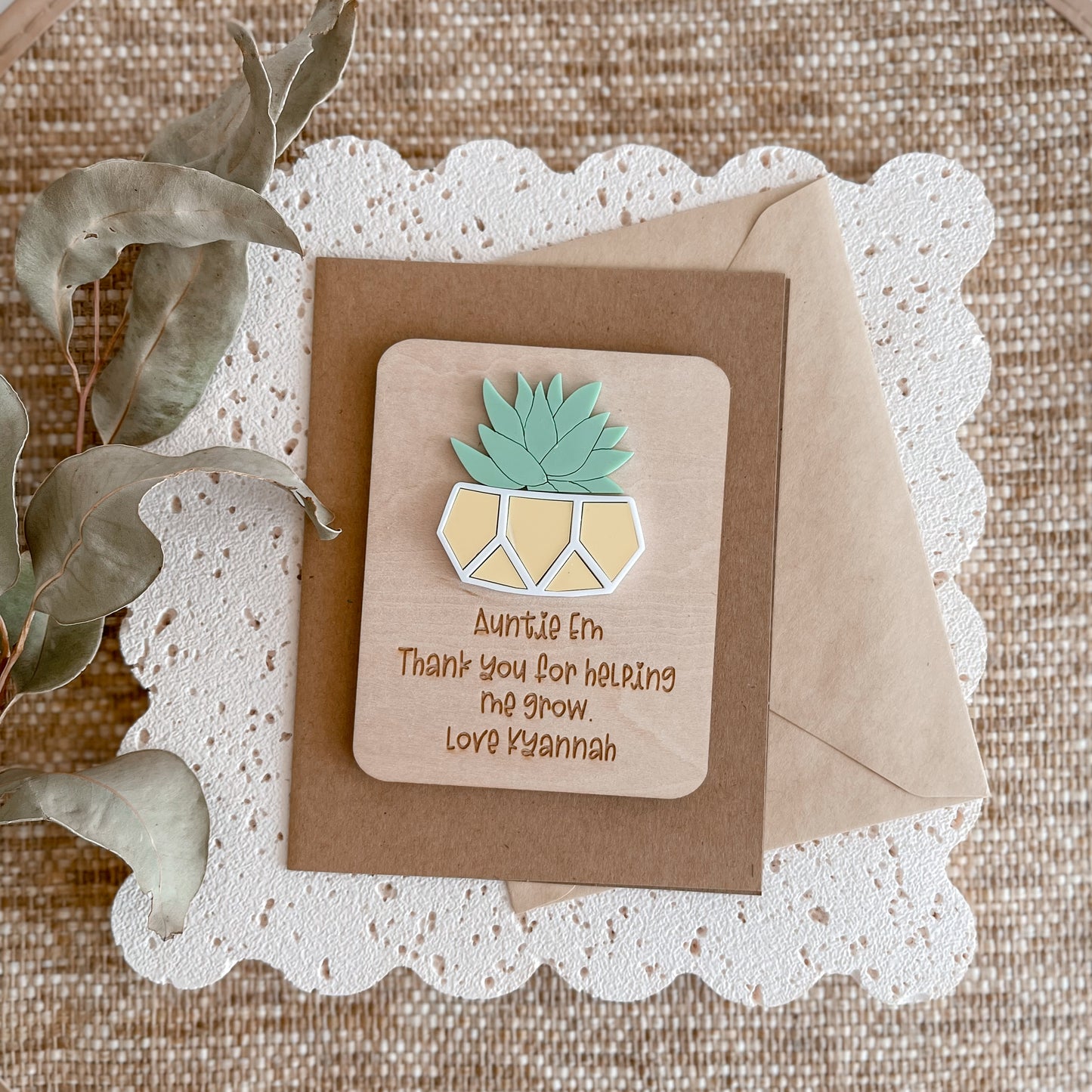 Custom Mothers Day Gift for Auntie | gift for Mothers day Presents from Kids | Fridge Magnet