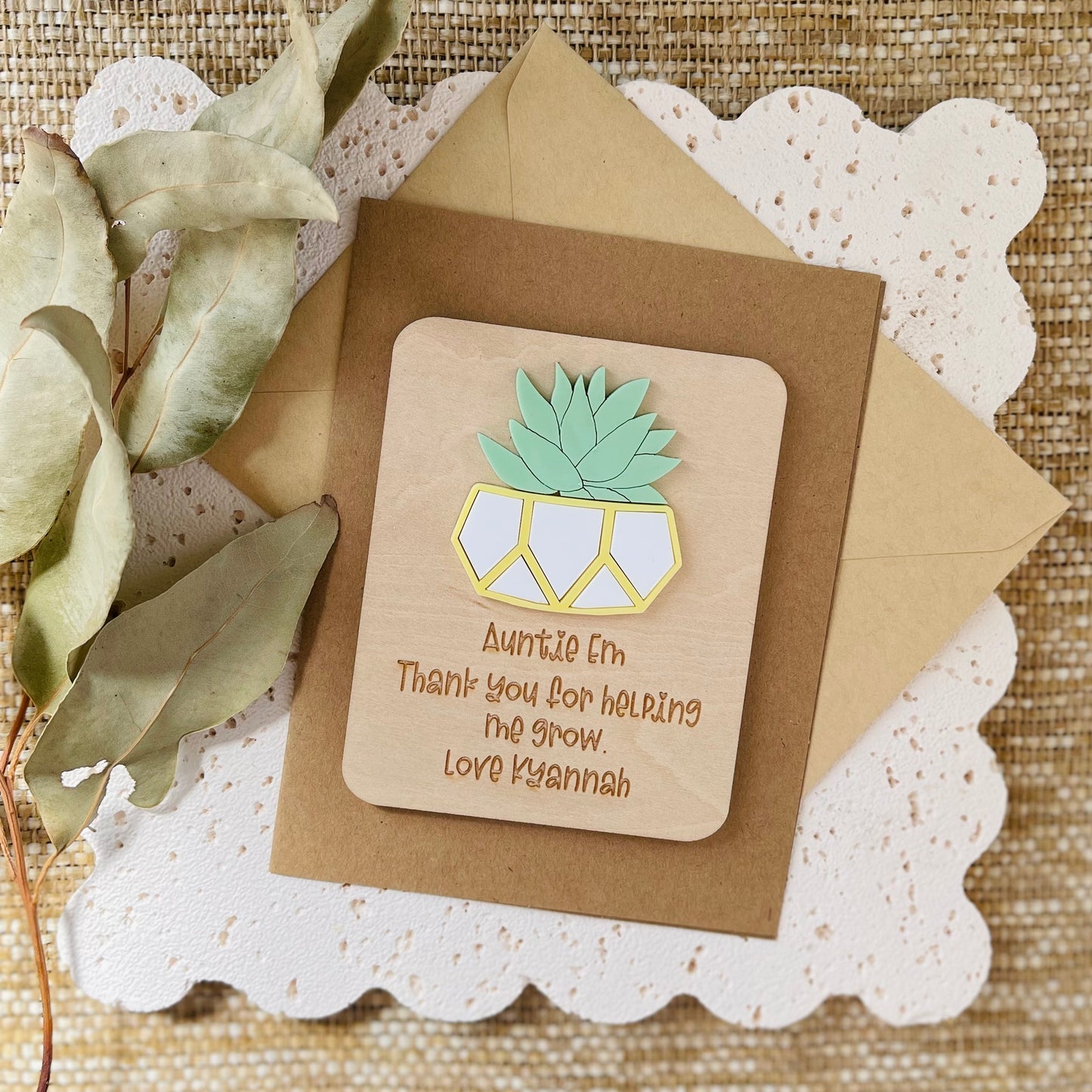 Custom Mothers Day Gift for Auntie | gift for Mothers day Presents from Kids | Fridge Magnet