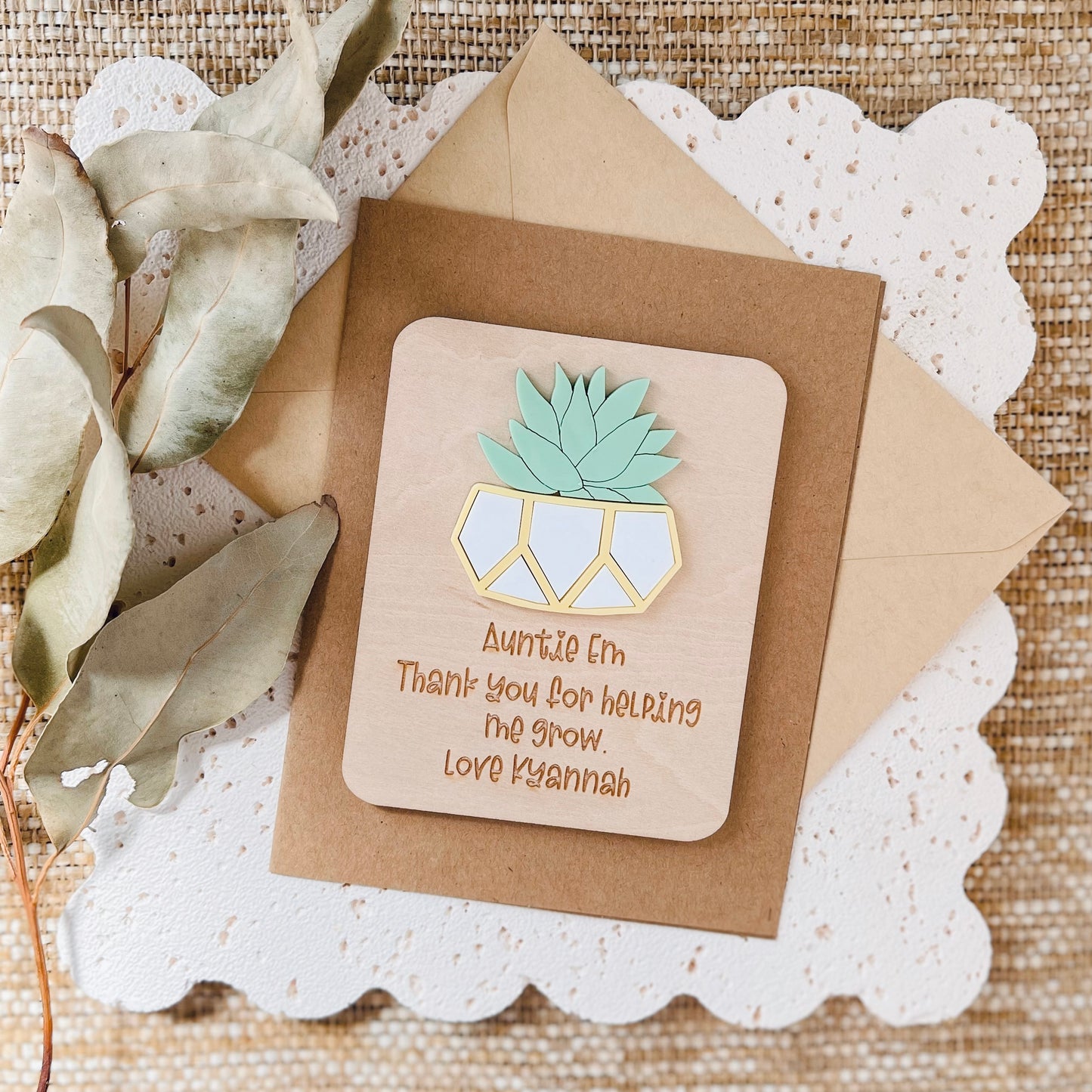 Custom Mothers Day Gift for Auntie | gift for Mothers day Presents from Kids | Fridge Magnet