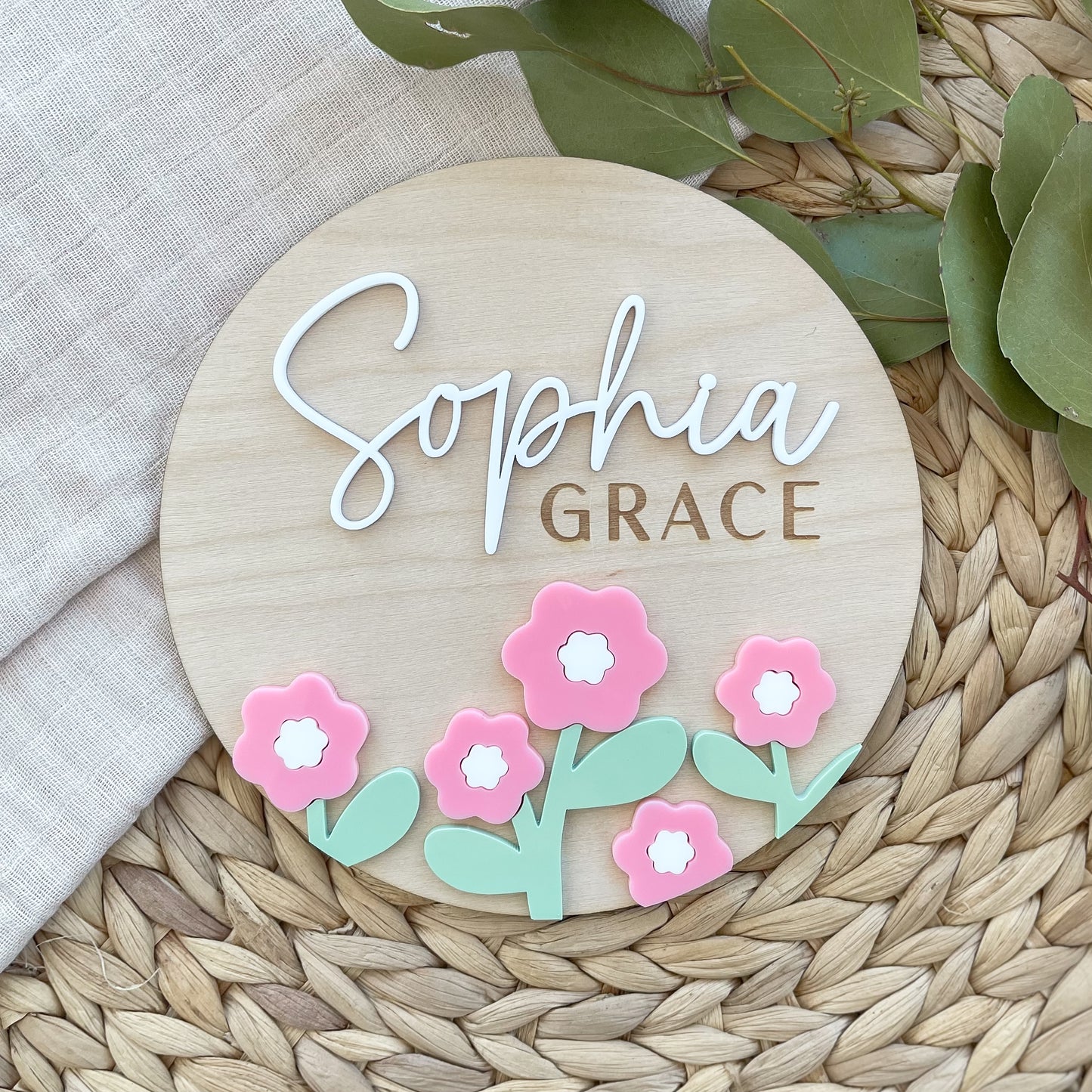 Baby Flower Sign for Girl | Baby Name Sign