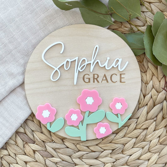 Baby Flower Sign for Girl | Baby Name Sign