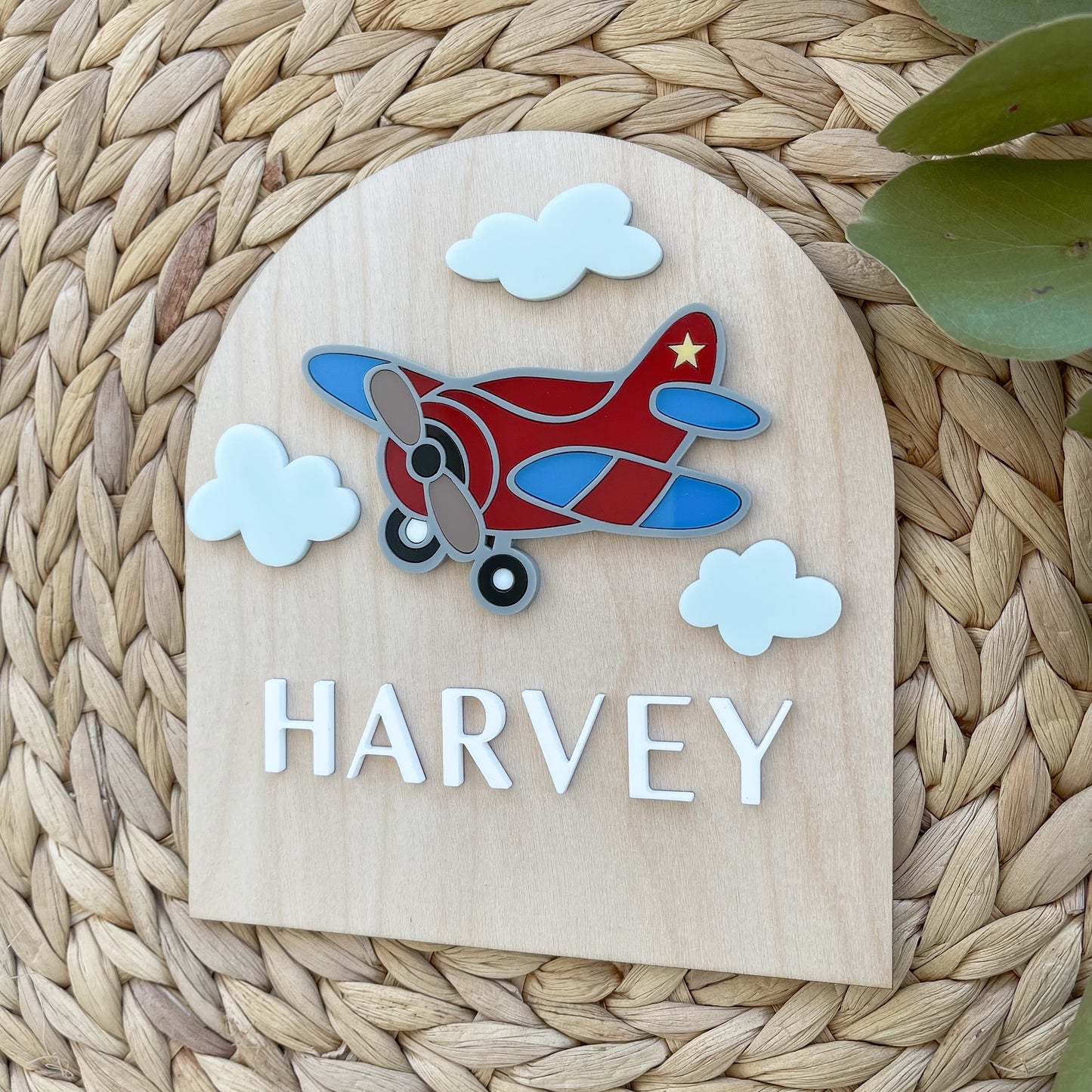 Airplane Name Plaque