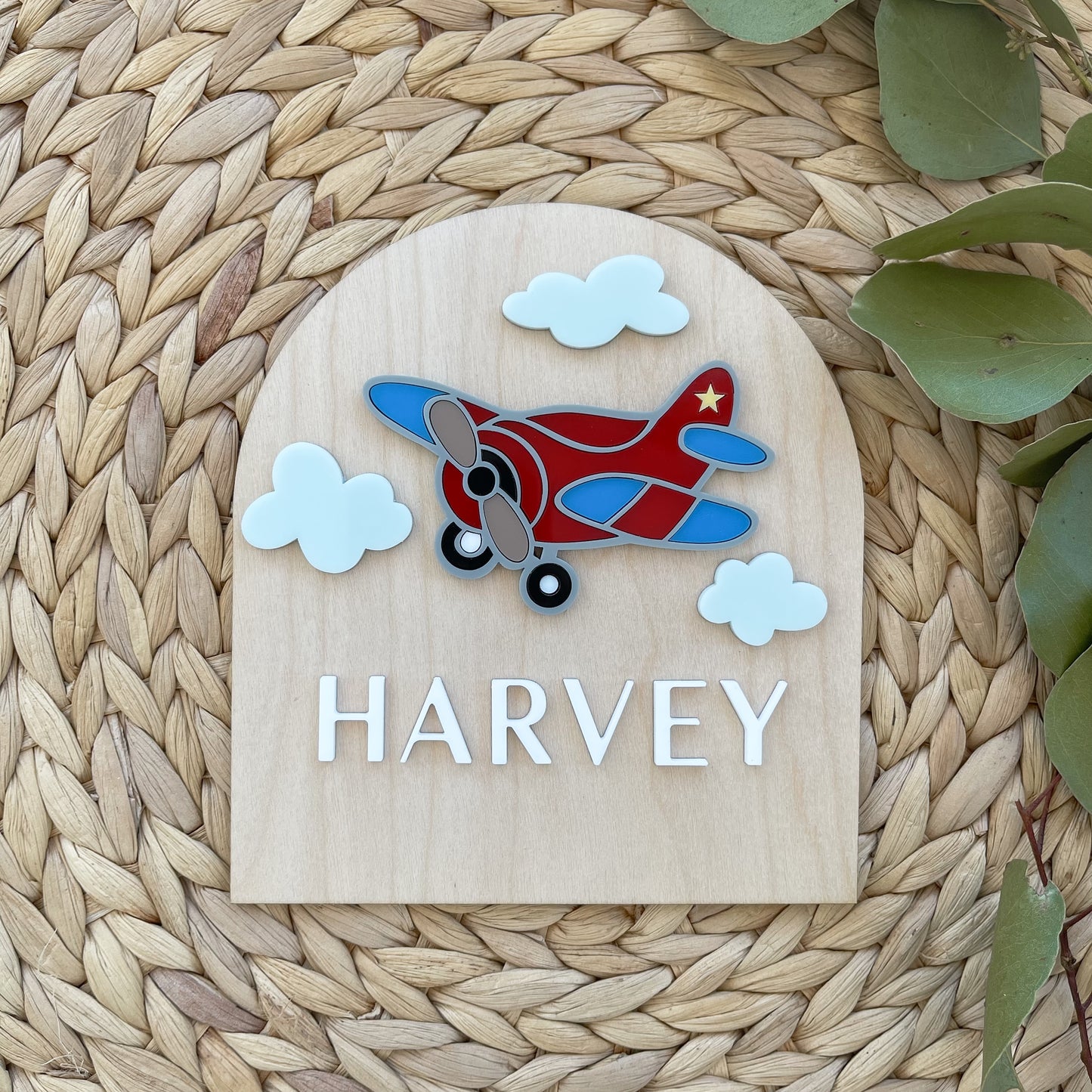 Airplane Name Plaque