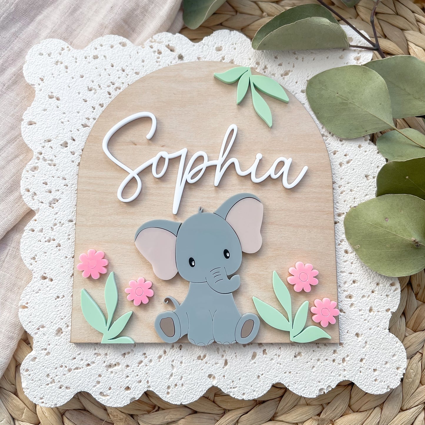 Baby Name Signs safari Theme