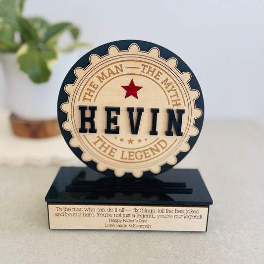 Personalized Award Gift for Dad | Fathers day presents from Kids | Fathers day gift for dad