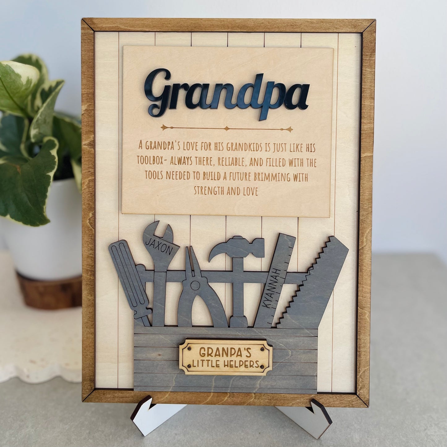 Daddy’s Toolbox Plaque Gift
