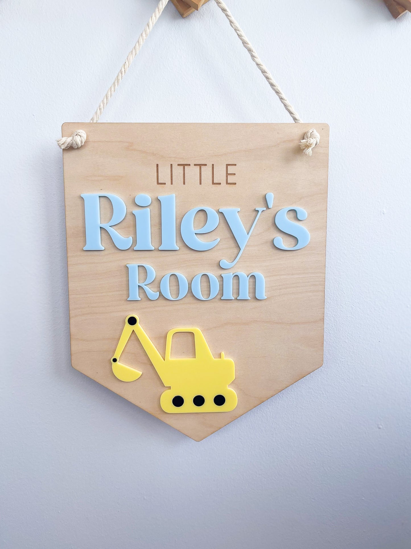 Wooden Kids Door Sign