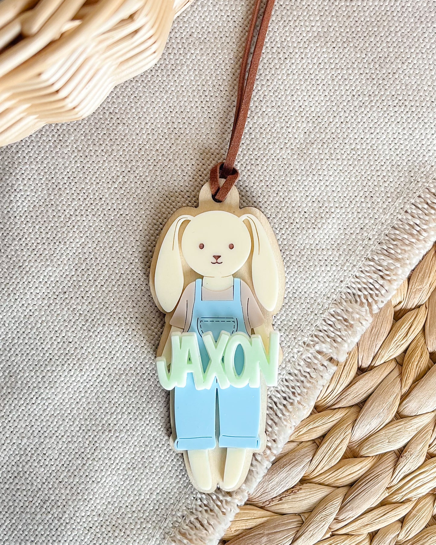 Bunny Easter Basket Tag