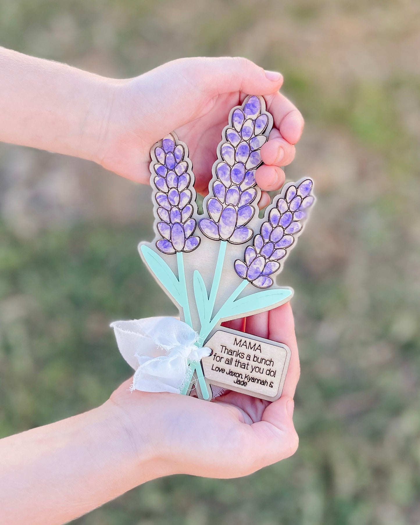 Personalised Fingerprint Flower Magnet