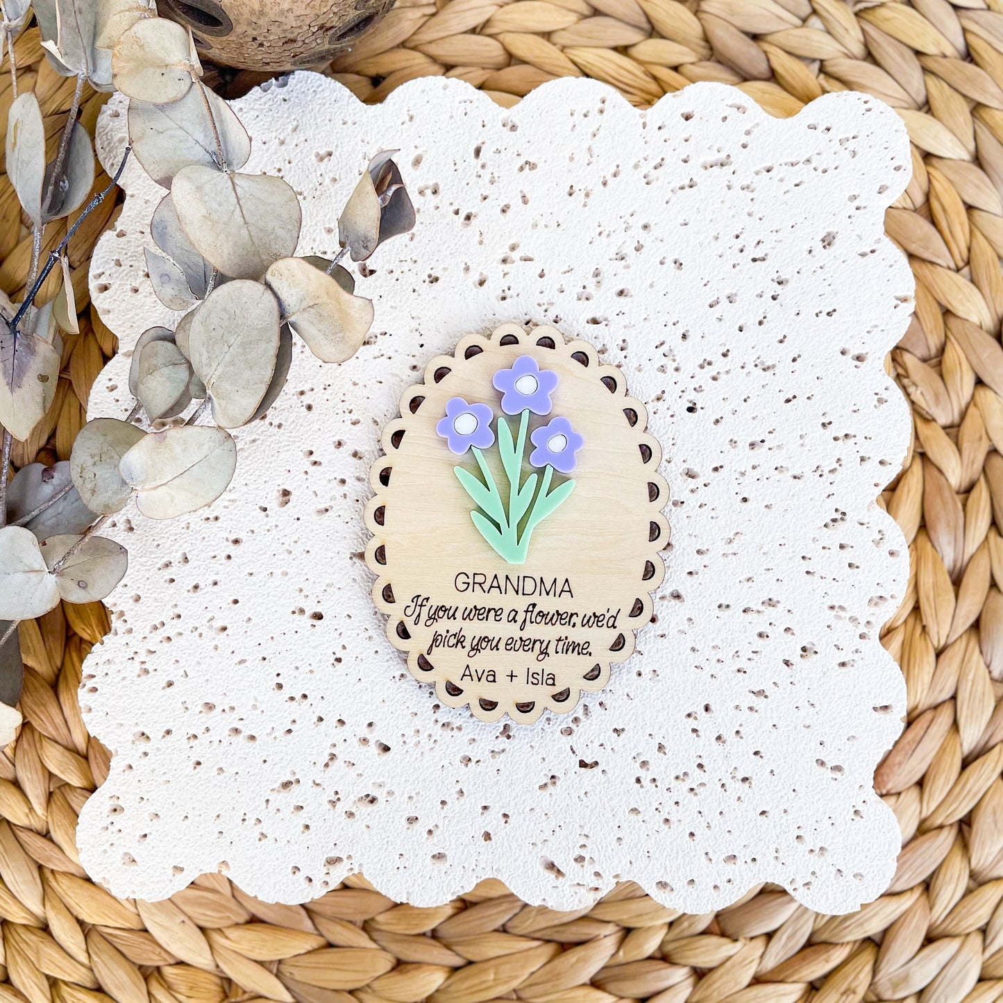 Personalised Grandkids Fridge Magnet