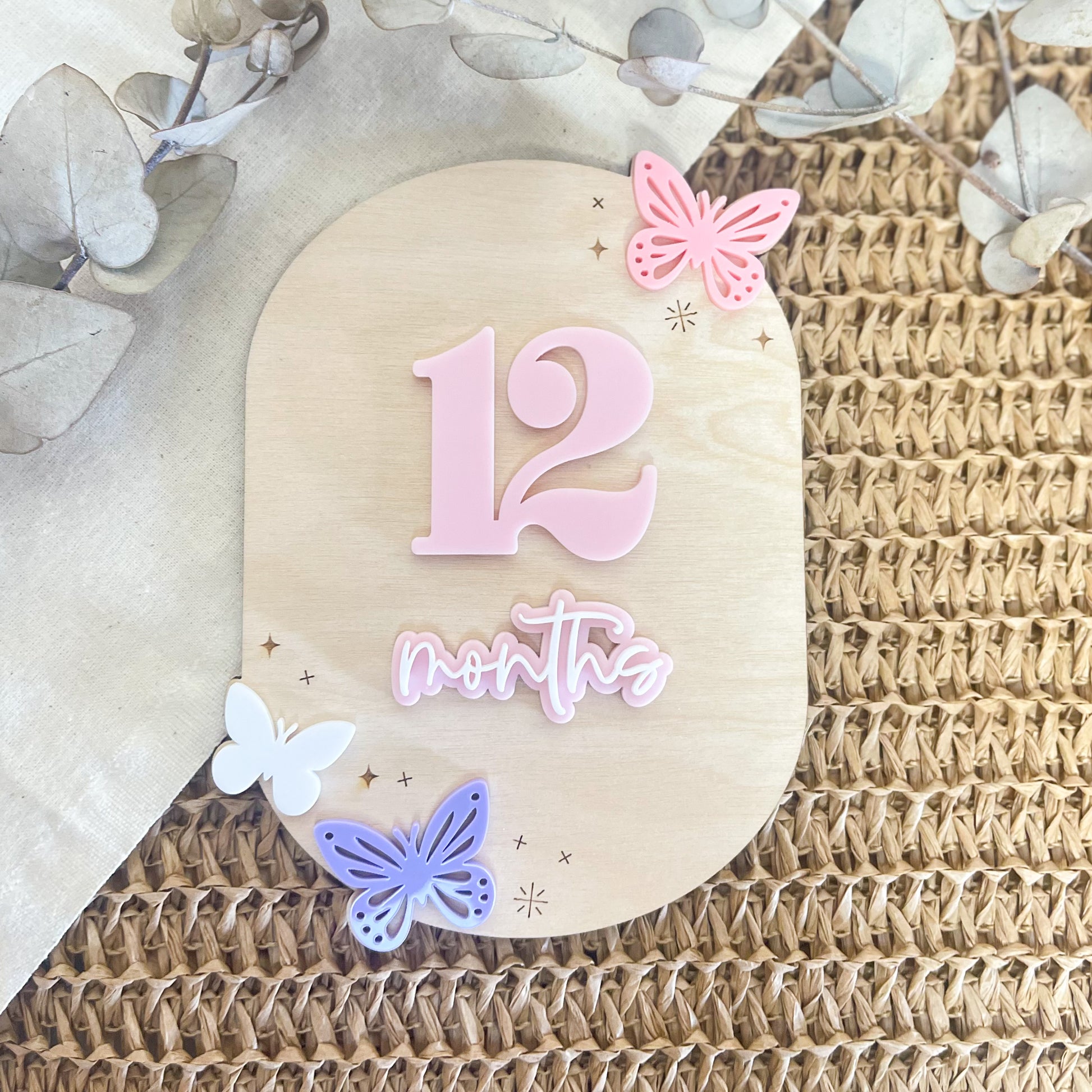 Wooden Flat Lay for  Baby Photos