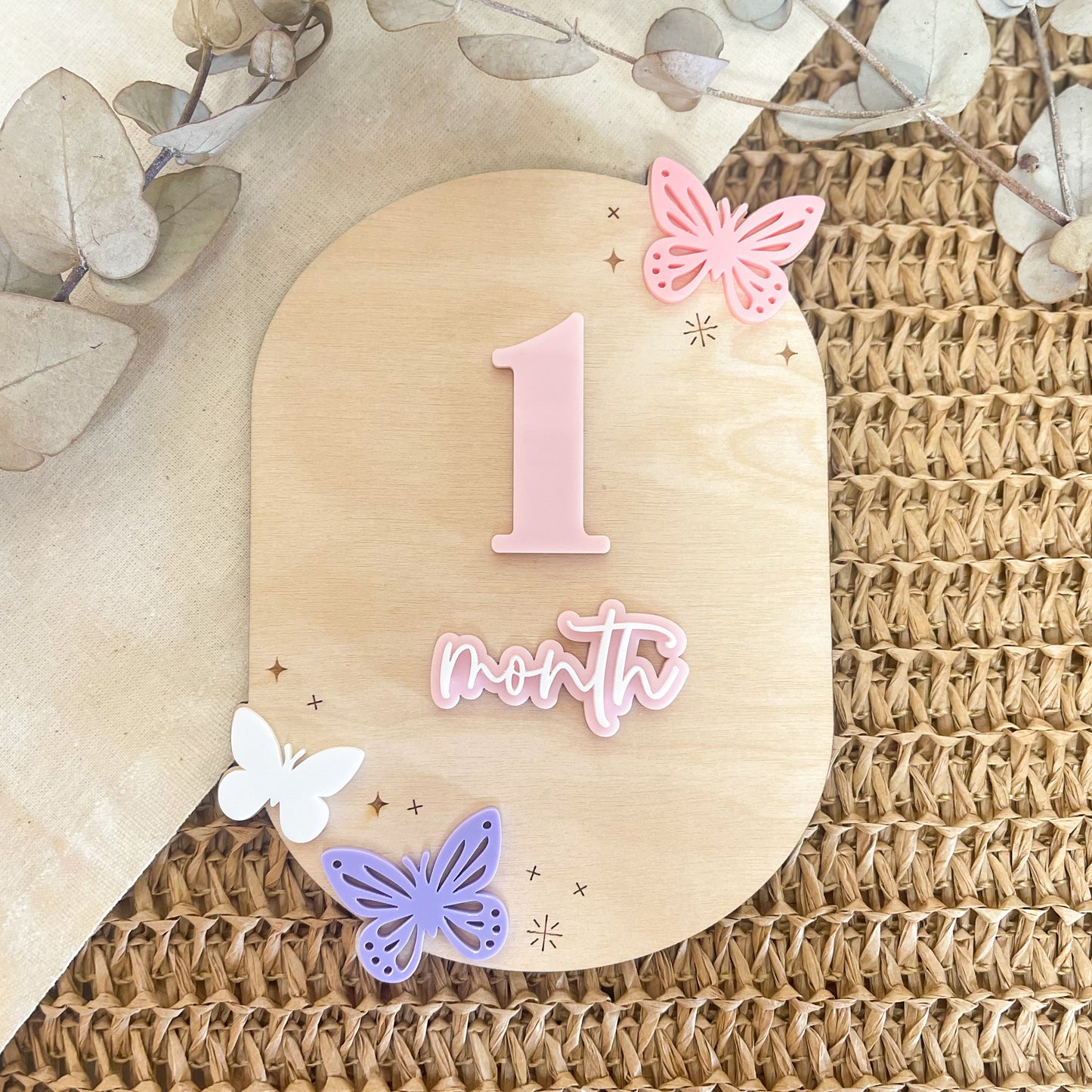 Butterfly Baby Milestone Disc