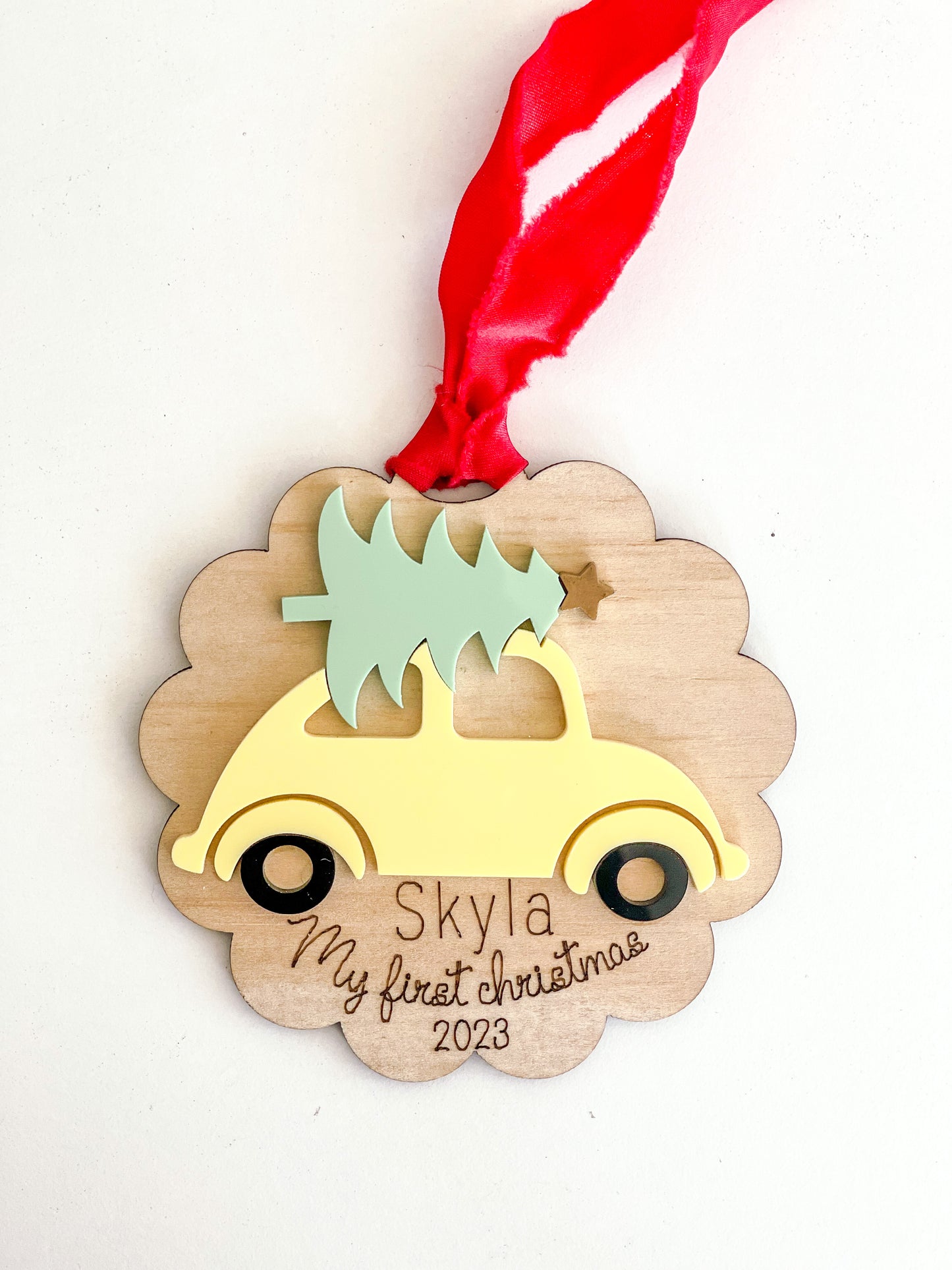 kids christmas ornament | car christmas ornament | christmas ornament | baby ornament | first christmas ornament | baby’s first Christmas