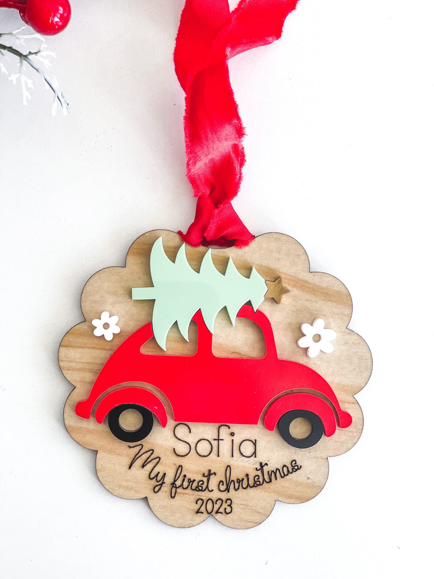 kids christmas ornament | car christmas ornament | christmas ornament | baby ornament | first christmas ornament | baby’s first Christmas