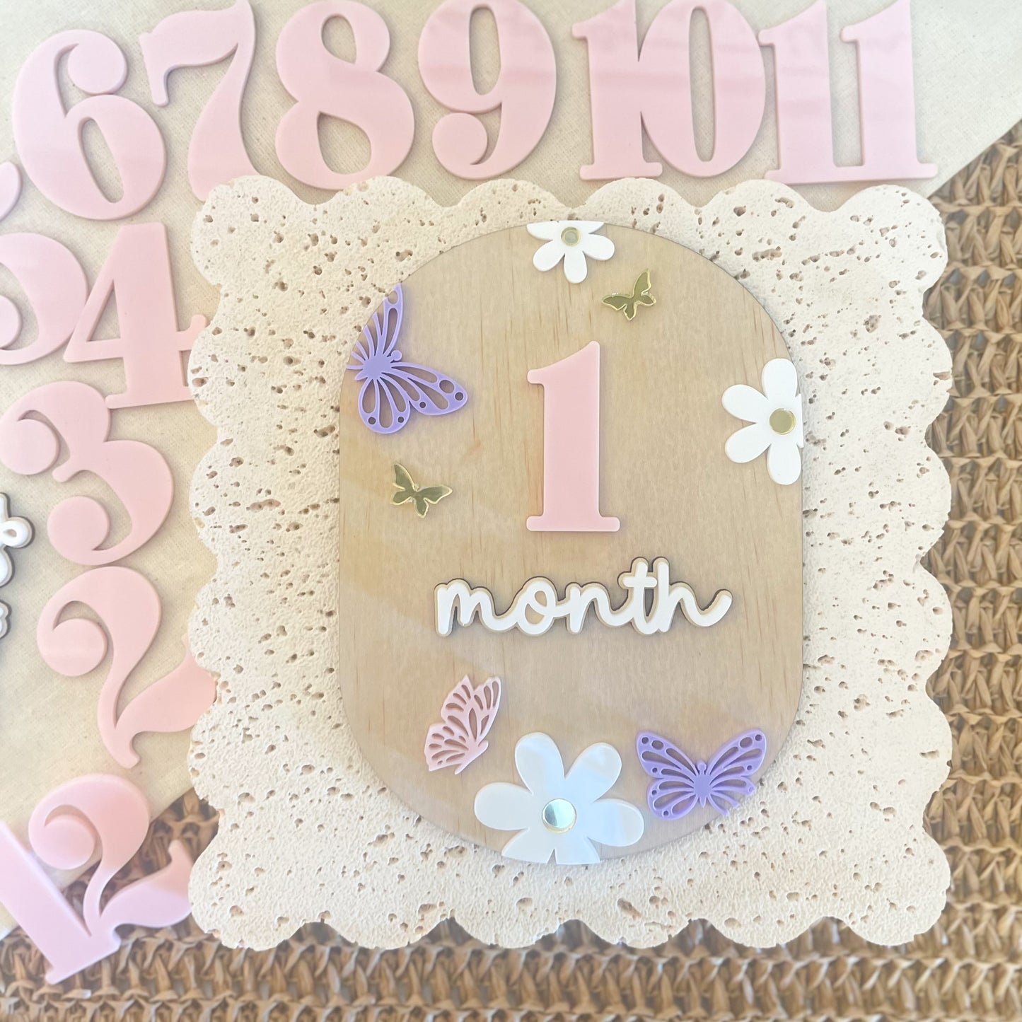 monthly milestone markers