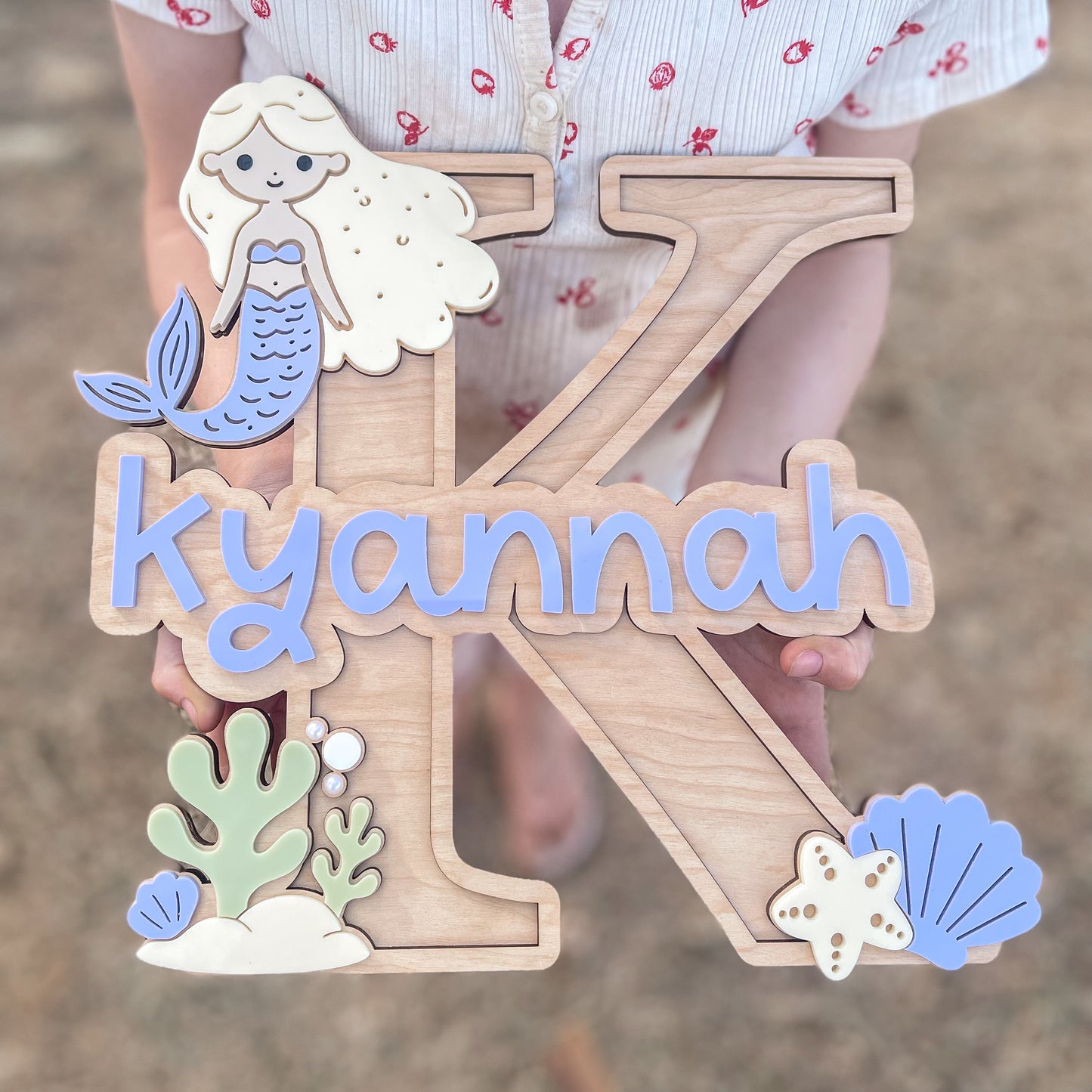 Personalised Mermaid Nursery Door Plaque