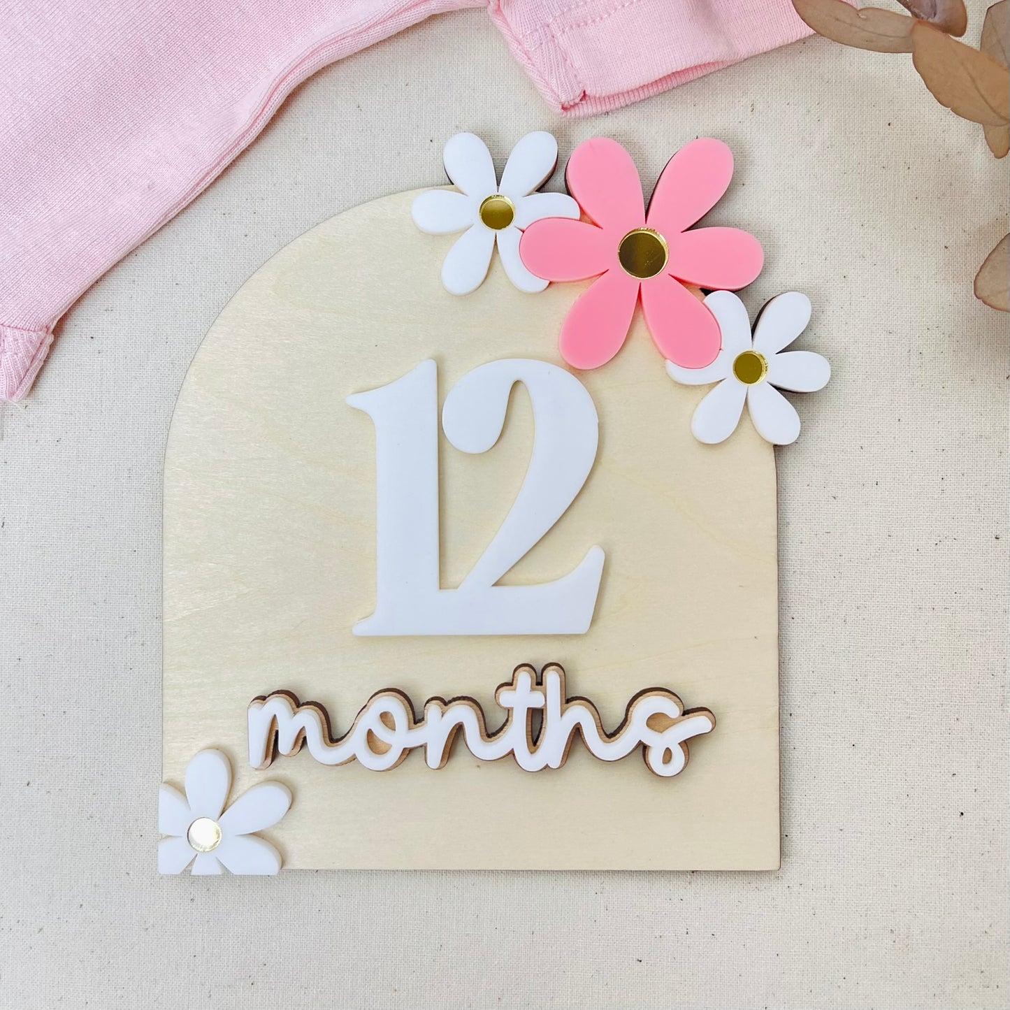 Floral Monthly Milestone