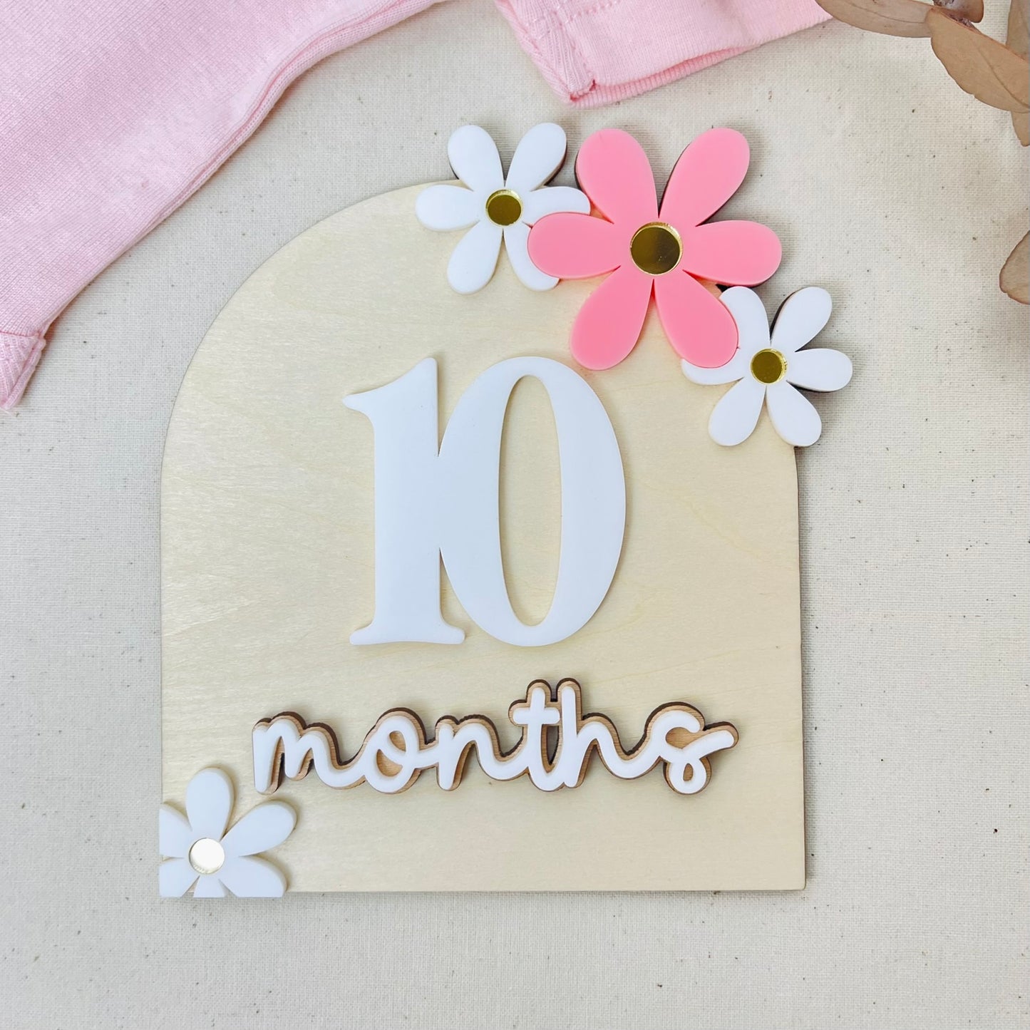 Floral Monthly Milestone