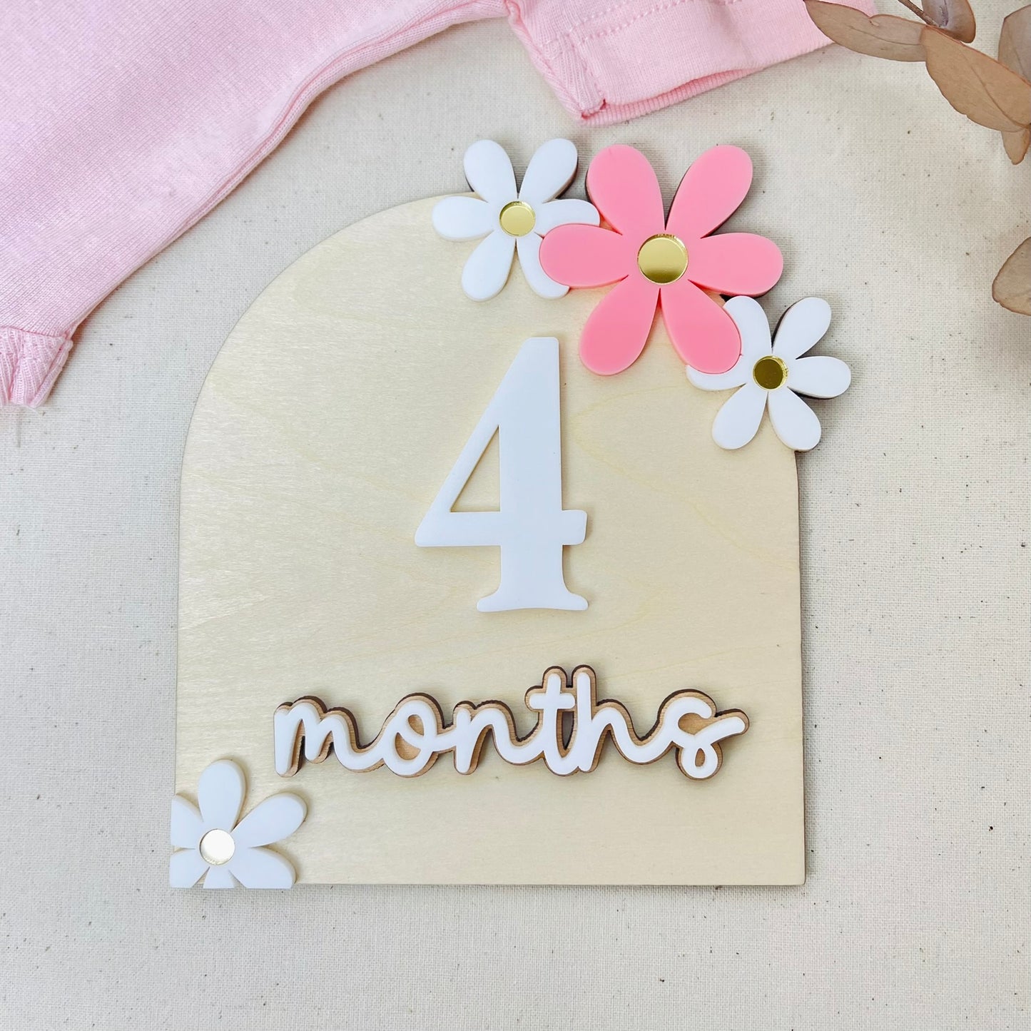 Floral Monthly Milestone