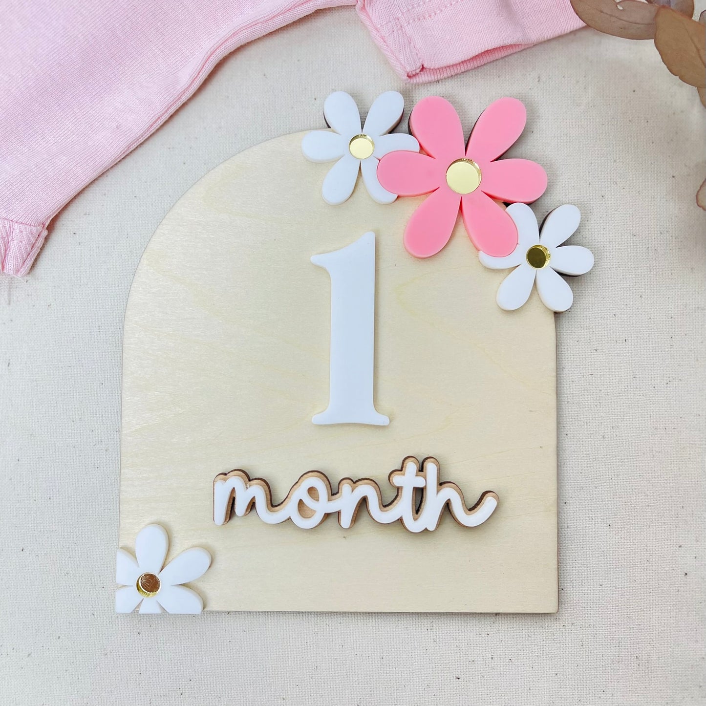 Floral Monthly Milestone