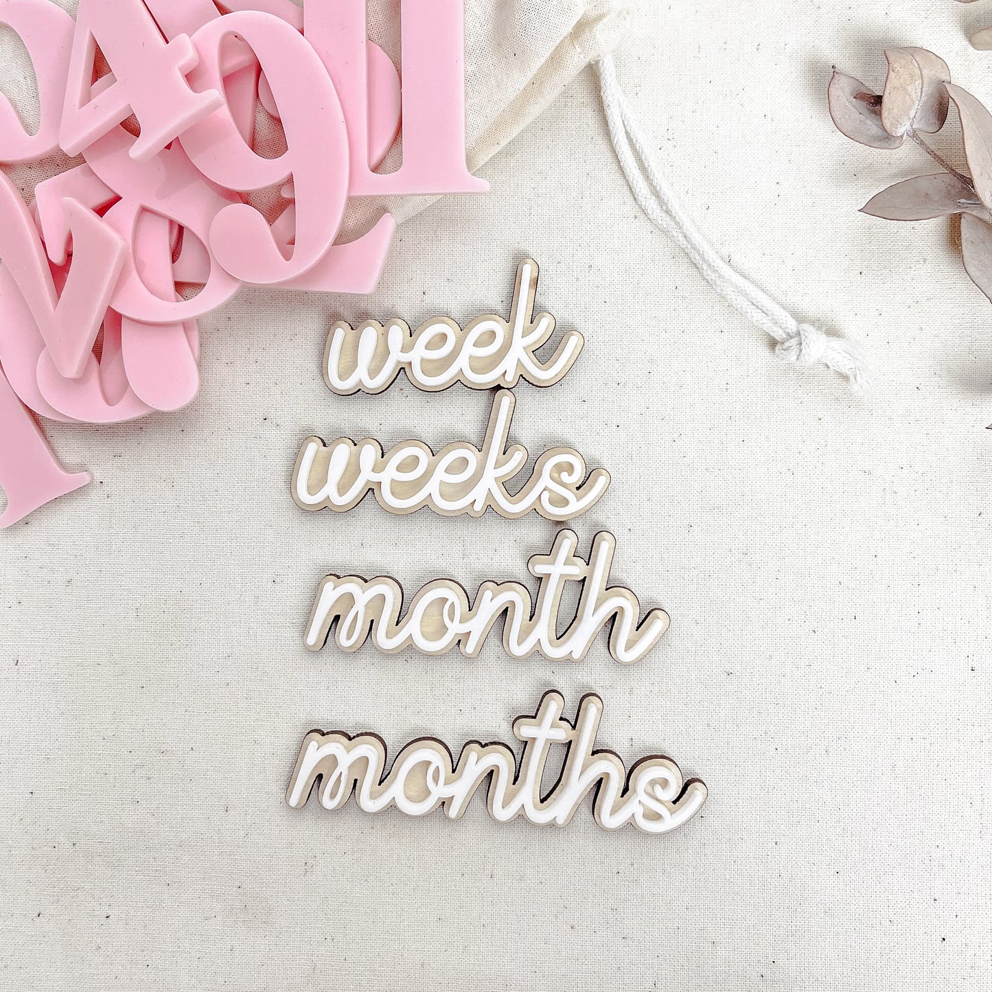 Floral Baby Milestone Discs