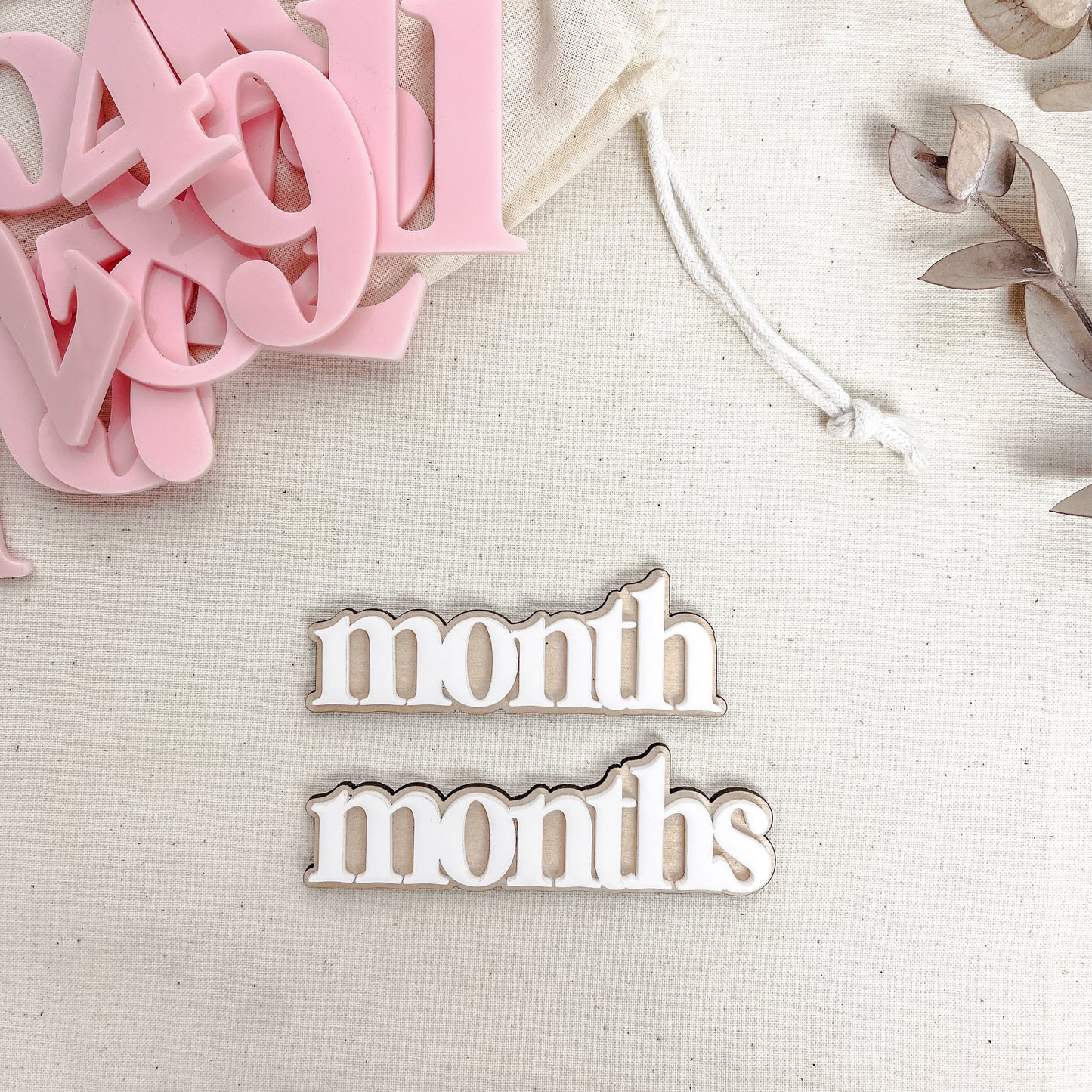 Floral Baby Milestone Discs