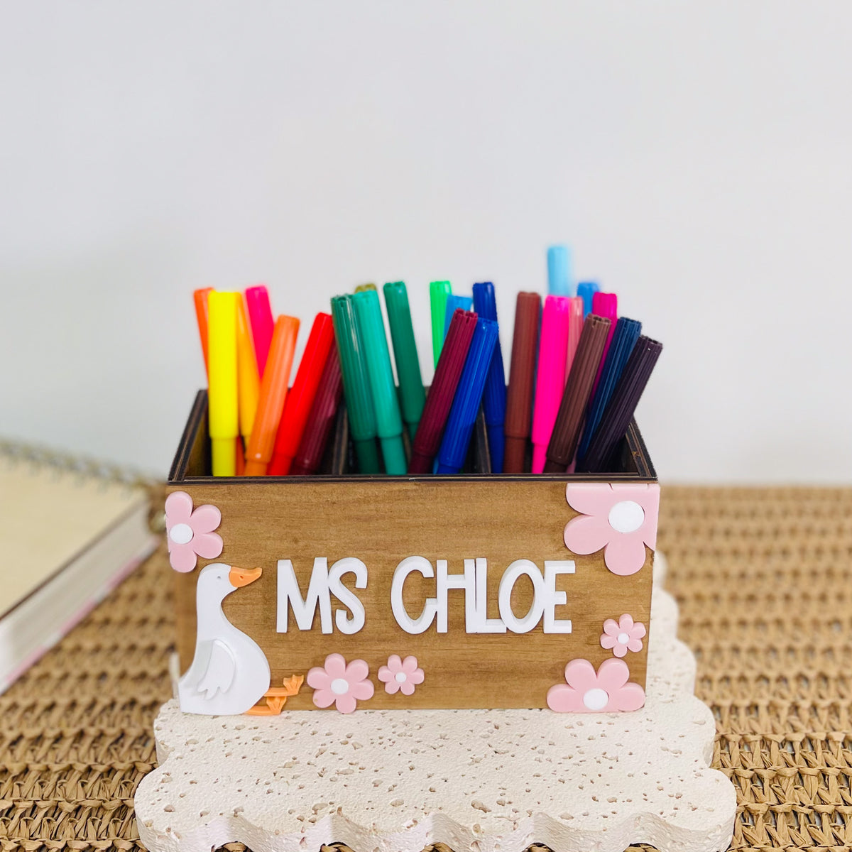 Personalised Teacher Pencil Holder & Desk Organiser
