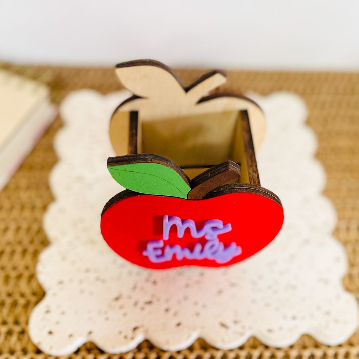 Personalised Teacher & Educator Apple Pencil Holder