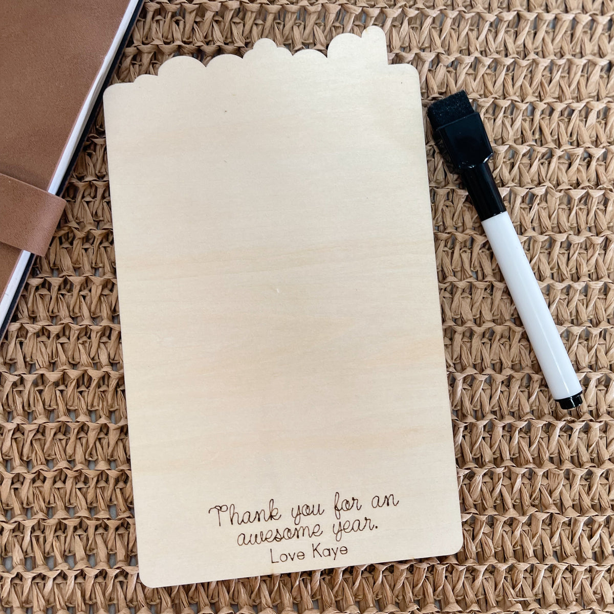 Personalised Teacher Dry Erase Board | Desk Note Board