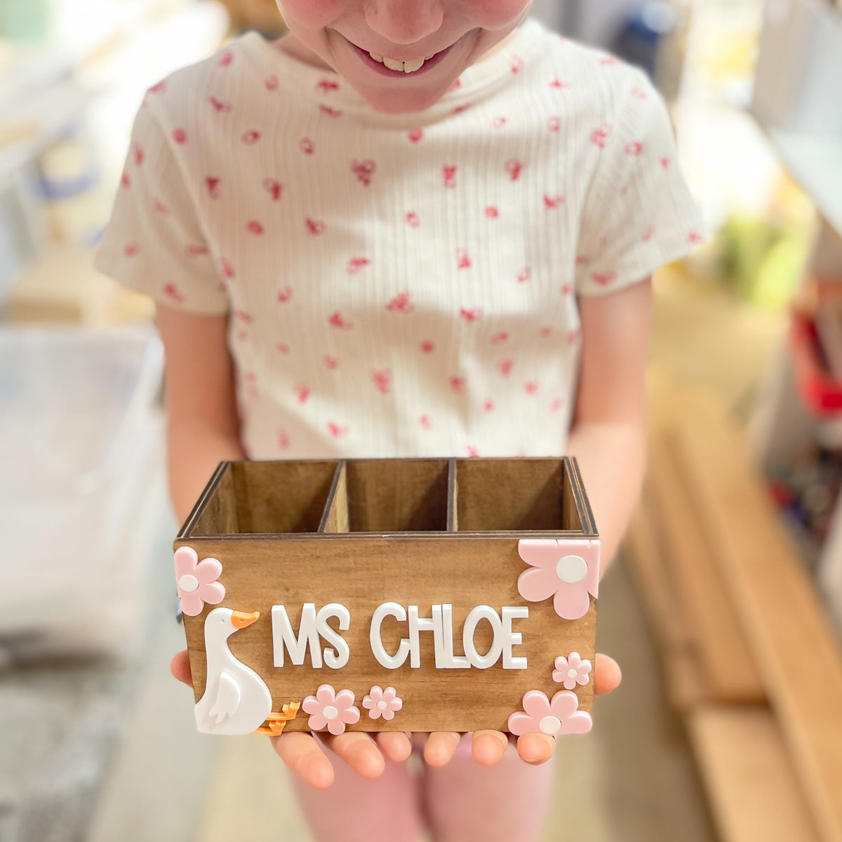 Personalised Teacher Pencil Holder & Desk Organiser