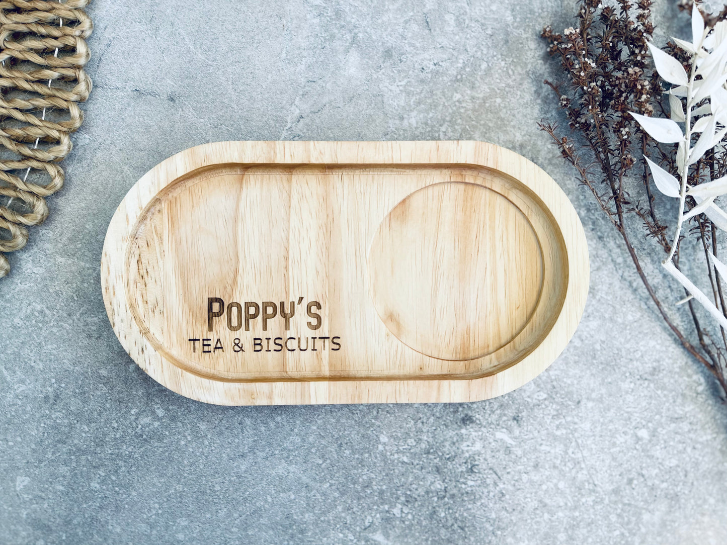 Engraved Wood serving tray gift
