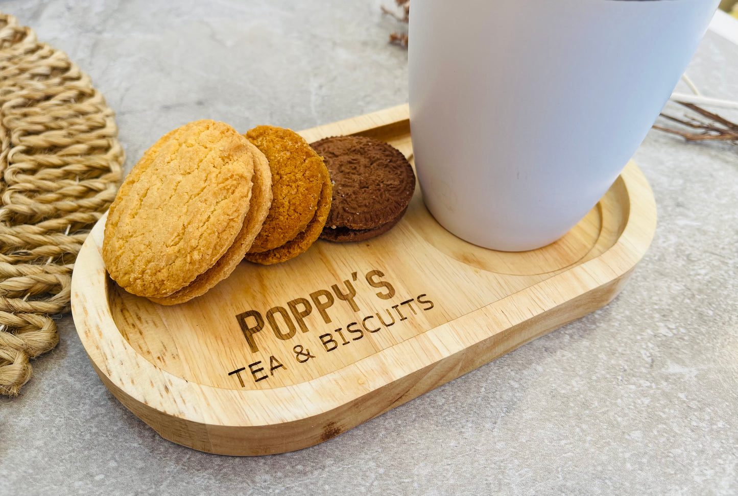 Engraved Wood serving tray gift